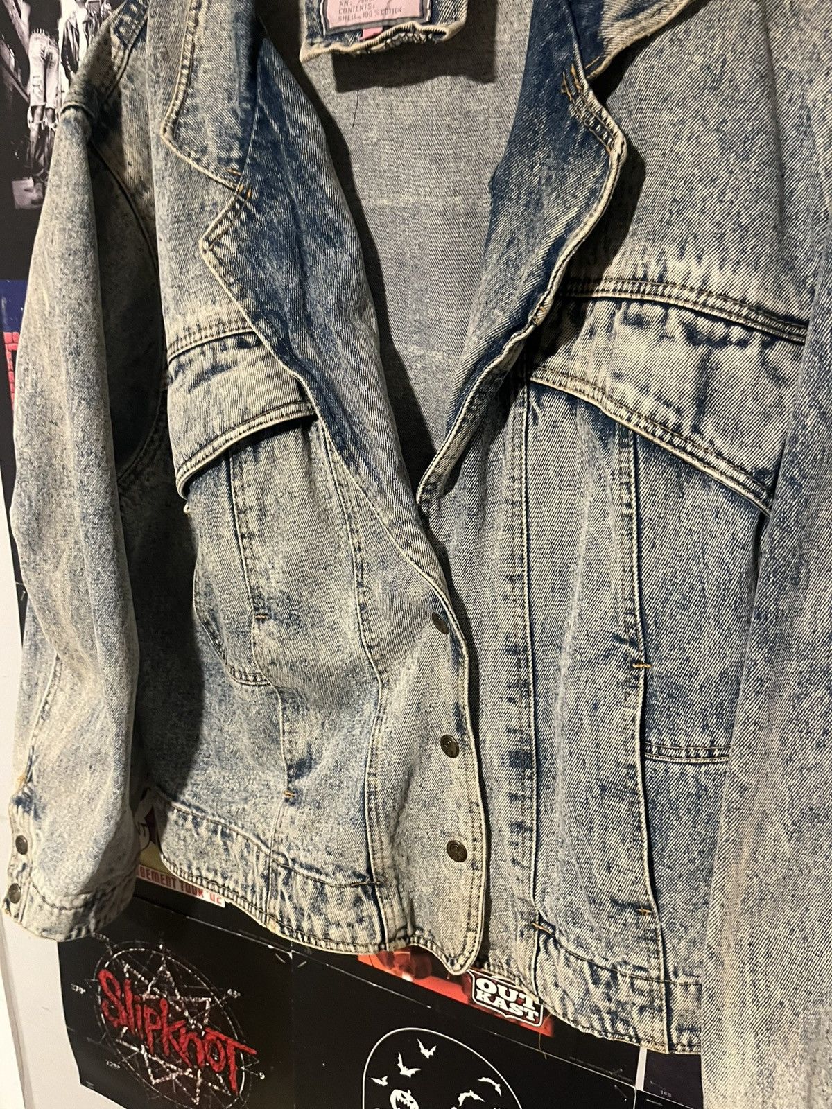 Other Vintage 90’s super faded Denim Jacket Blazer Size US L / EU 52-54 / 3 - 2 Thumbnail