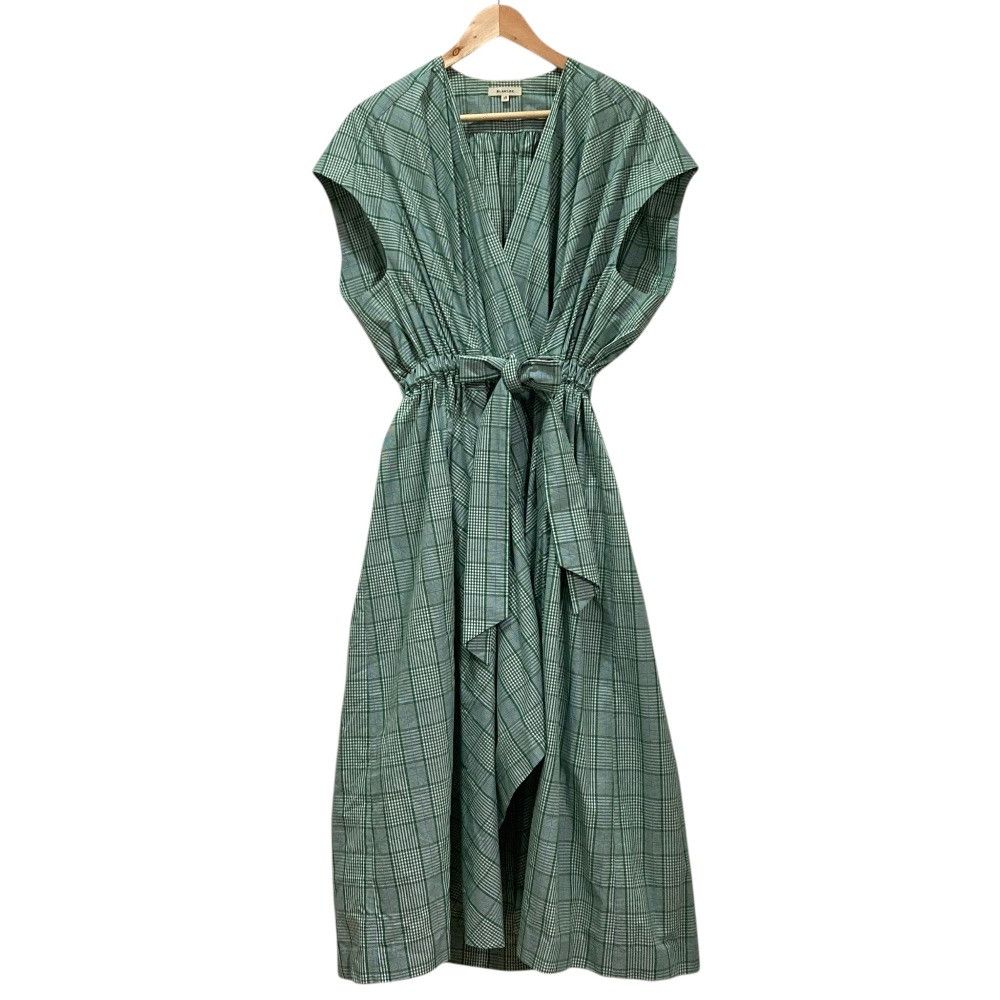 Other Other Blamink Check Wrap Waist Tie Dress Textile Dresses DUTY FREE for USA Size ONE SIZE - 1 Thumbnail