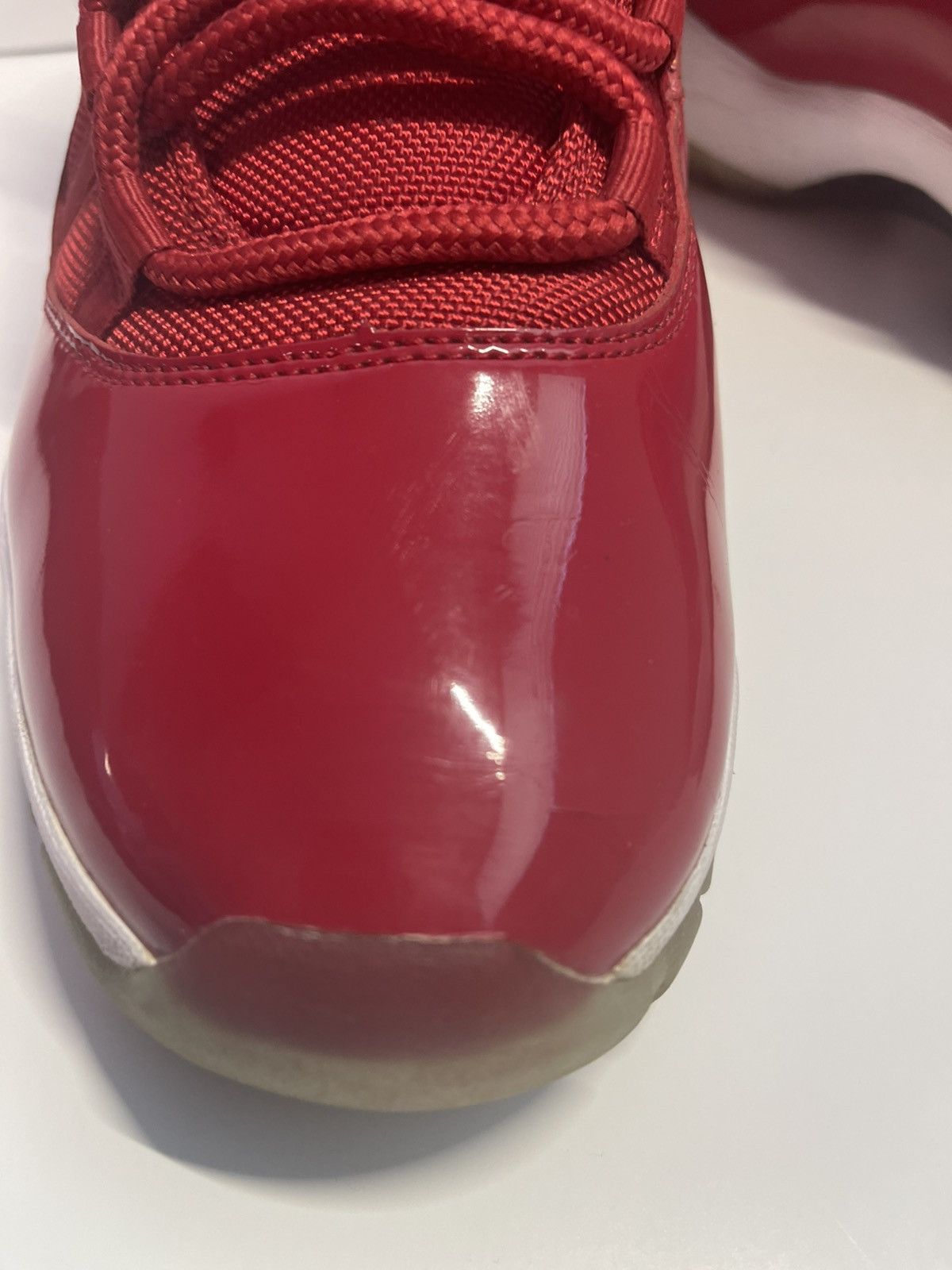 Nike Air Jordan 11 Retro 378037 623 Size 12 Men Red Size US 12 / EU 45 - 2 Thumbnail