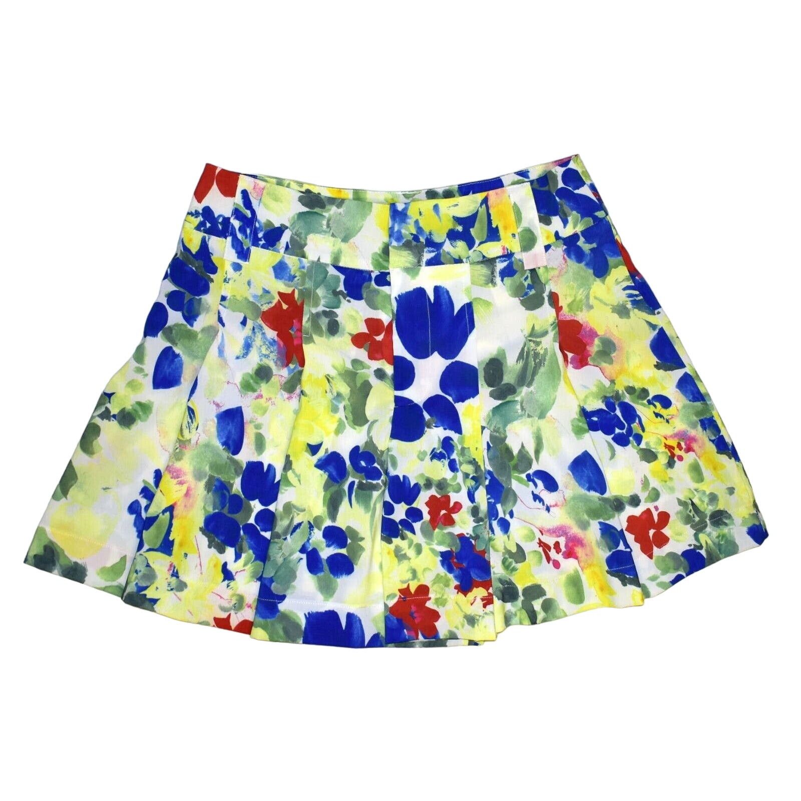 Alice + Olivia ALICE + OLIVIA Pleated Multicolor Floral Print Shorts Size S Size 27" / US 4 / IT 40 - 3 Thumbnail