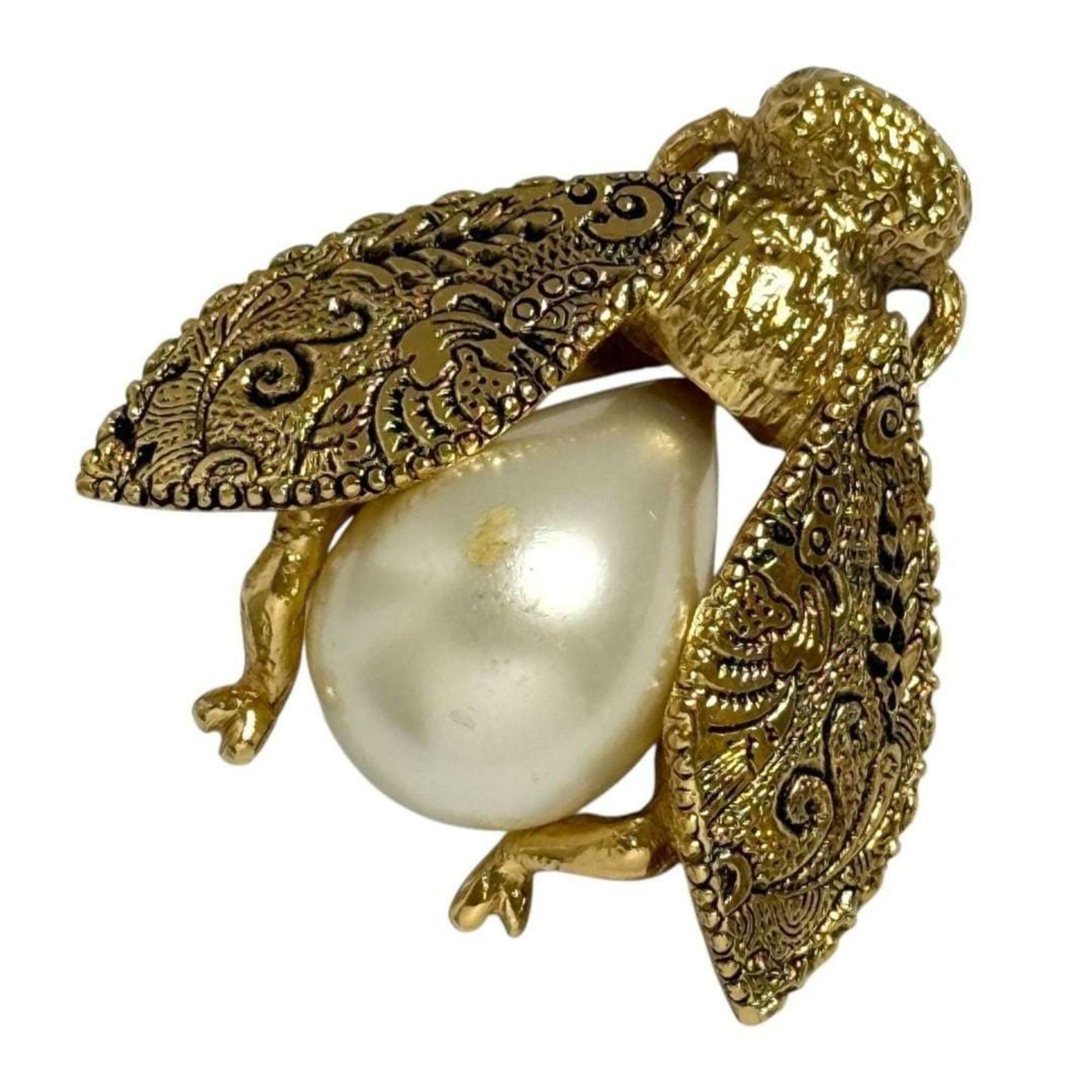 Dior Christian Dior Dior Women's Pin Brooch Badge with Faux Pearls Size ONE SIZE - 1 Thumbnail