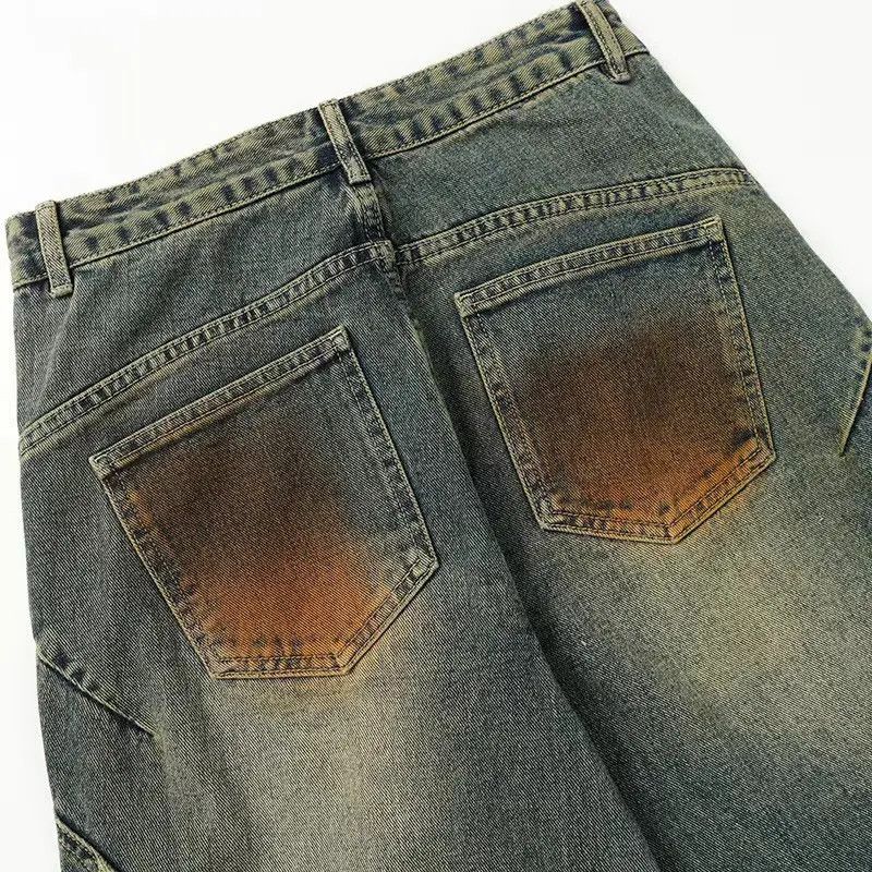 Japanese Brand × Jean Vintage Loose Casual Hip Hop Tie-Dye Jeans Size US 33 - 4 Thumbnail