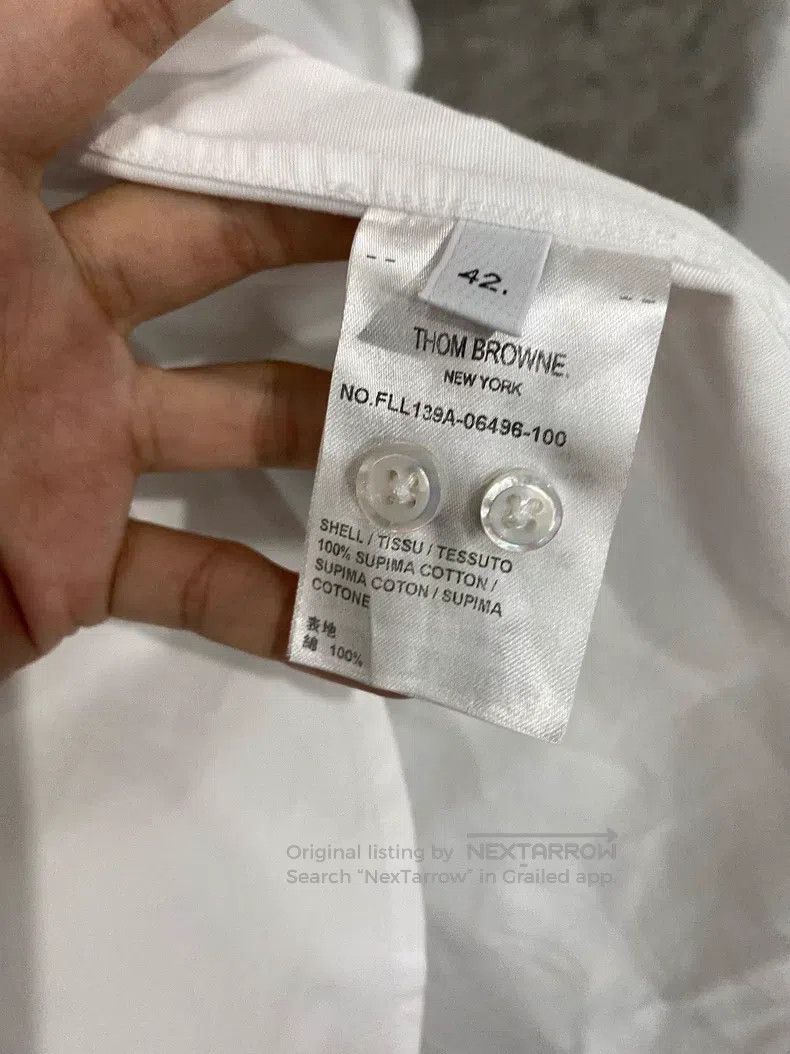 Thom Browne Thom Browne Tie Long-Sleeve Shirt Size US XS / EU 42 / 0 - 7 Thumbnail