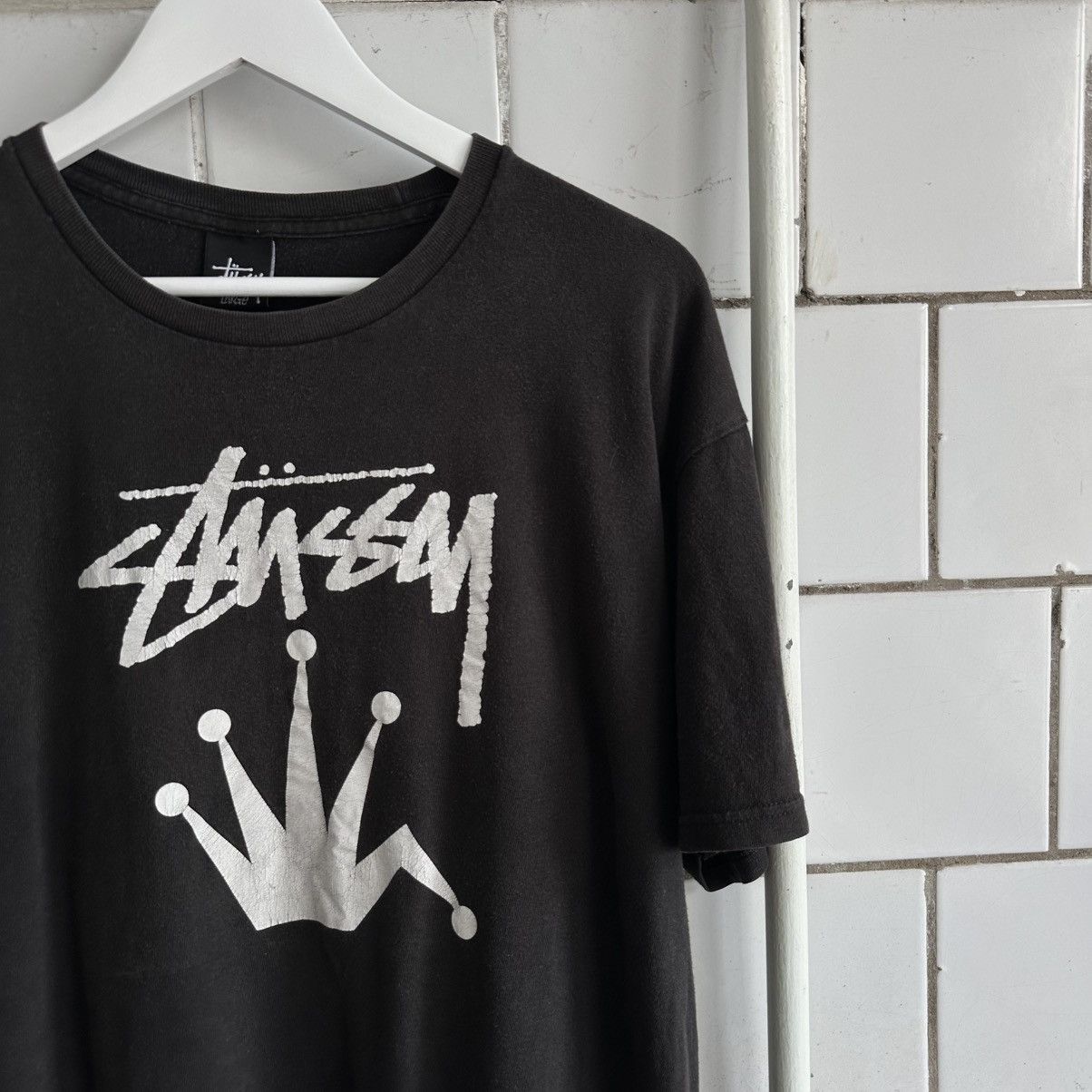 Japanese Brand × Stussy VTG Japanese Style Stussy T-shirts Big Logo SK8 Trashed Size US L / EU 52-54 / 3 - 2 Thumbnail