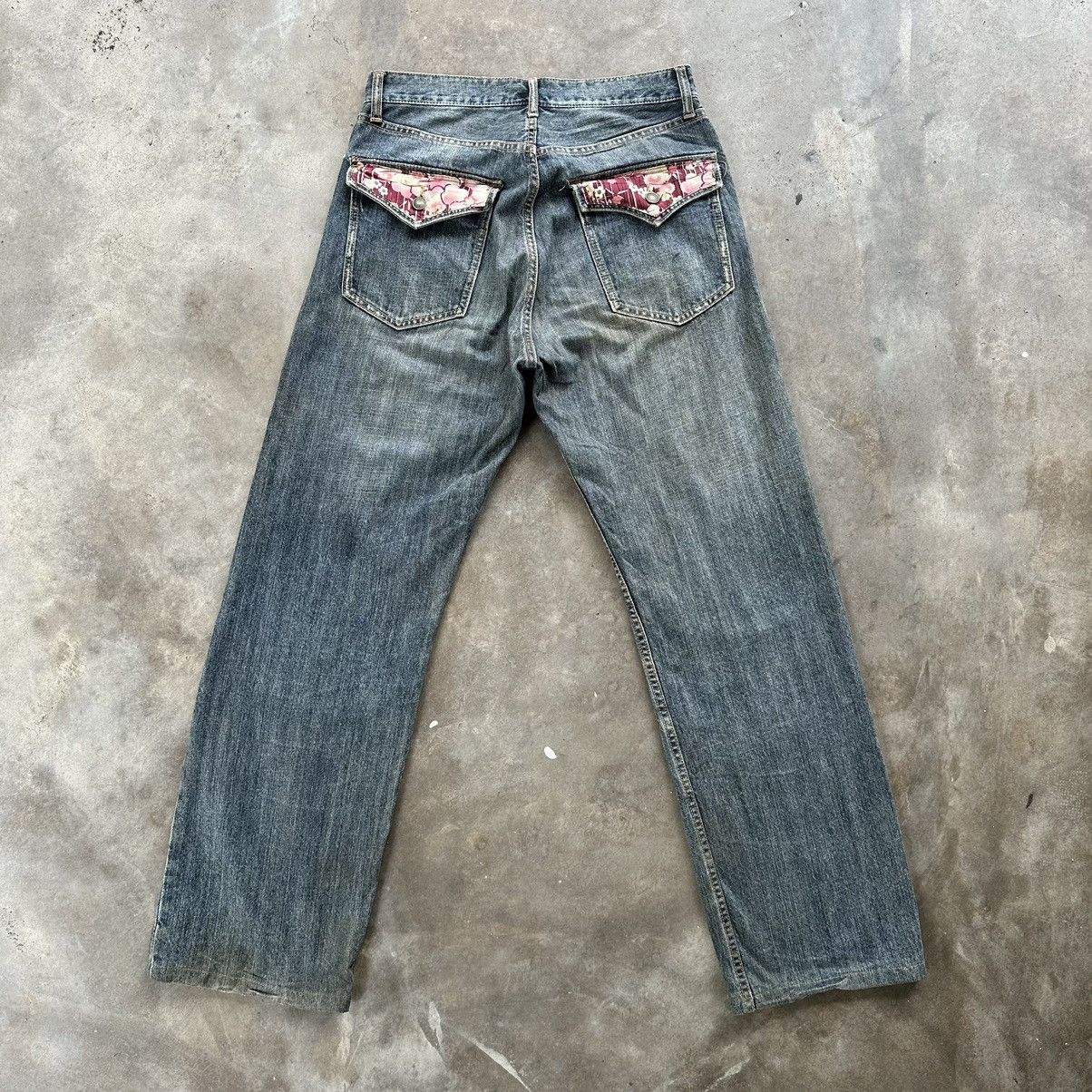 Japanese Brand Vintage Japanese Distressed Faded Rusty Denim Jean Pant W31 Size US 31 - 9 Thumbnail