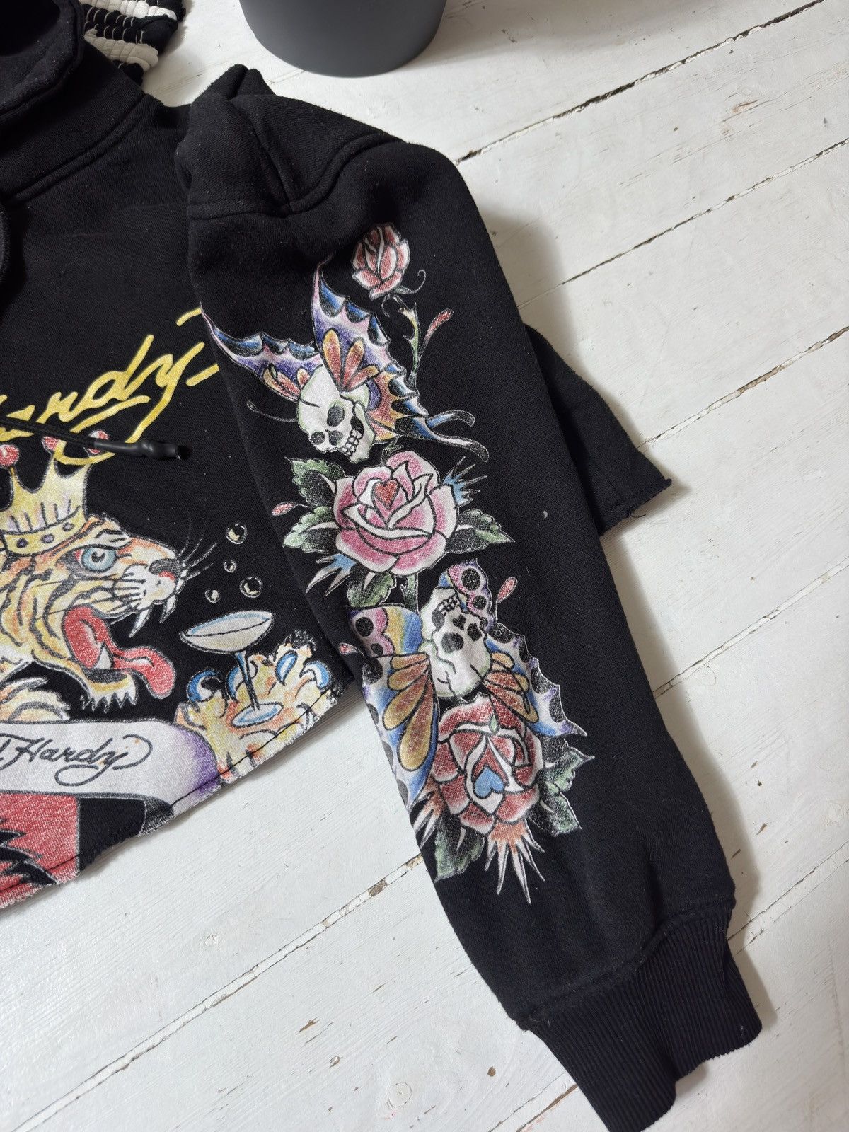 Ed Hardy ED HARDY X MISSGUIDED CROP HOODIE Size S / US 4 / IT 40 - 6 Thumbnail