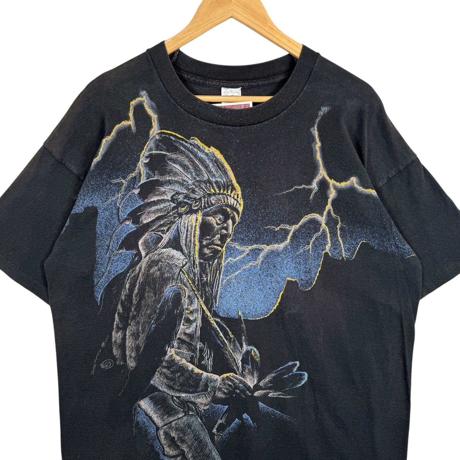Fruit Of The Loom Vintage Native American Double-Sided Tee XXL Size US XXL / EU 58 / 5 - 2 Thumbnail