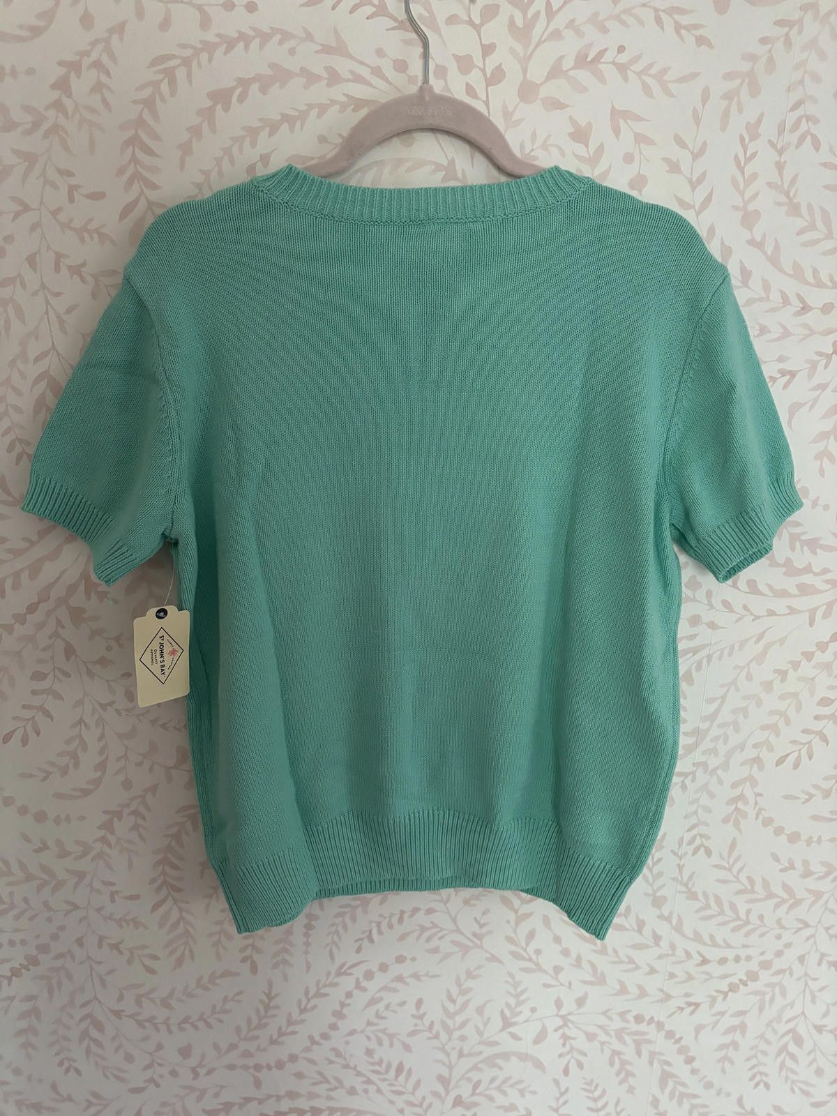 St. Johns Bay NWT Women's Knit Sweater with Pear Design - Size M Size M / US 6-8 / IT 42-44 - 5 Thumbnail