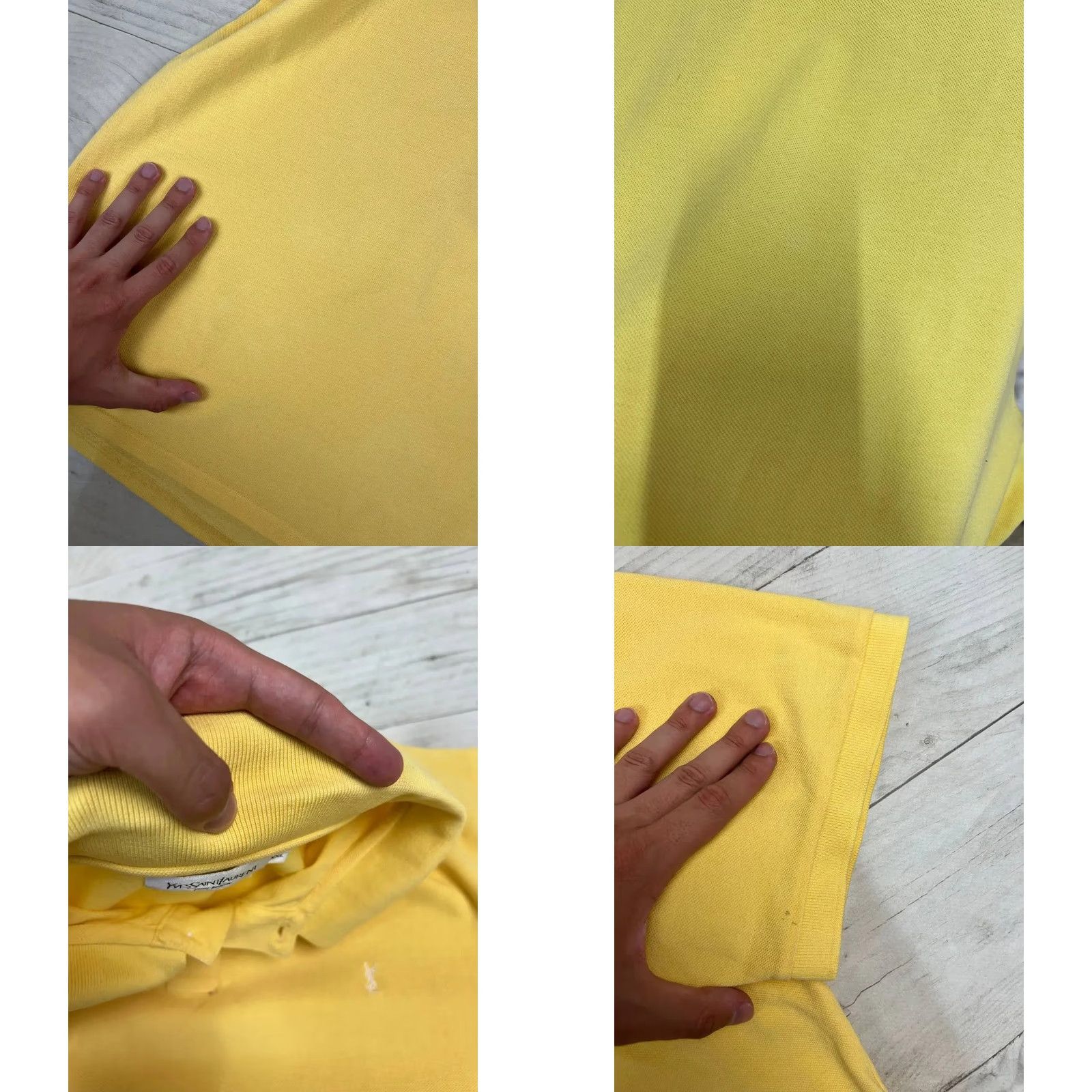Yves Saint Laurent VINTAGE Saint Laurent Polo Shirt YSL Men 2XL Yellow Polo Mens 2XL Yellow Logo Cotton Short Sleeve Shirt Size US XXL / EU 58 / 5 - 9 Thumbnail
