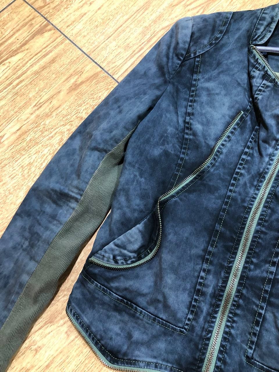 Miss Sixty MISS SIXTY Vintage Faded Grunge Cyber Punk JACKET Size S / US 4 / IT 40 - 5 Thumbnail