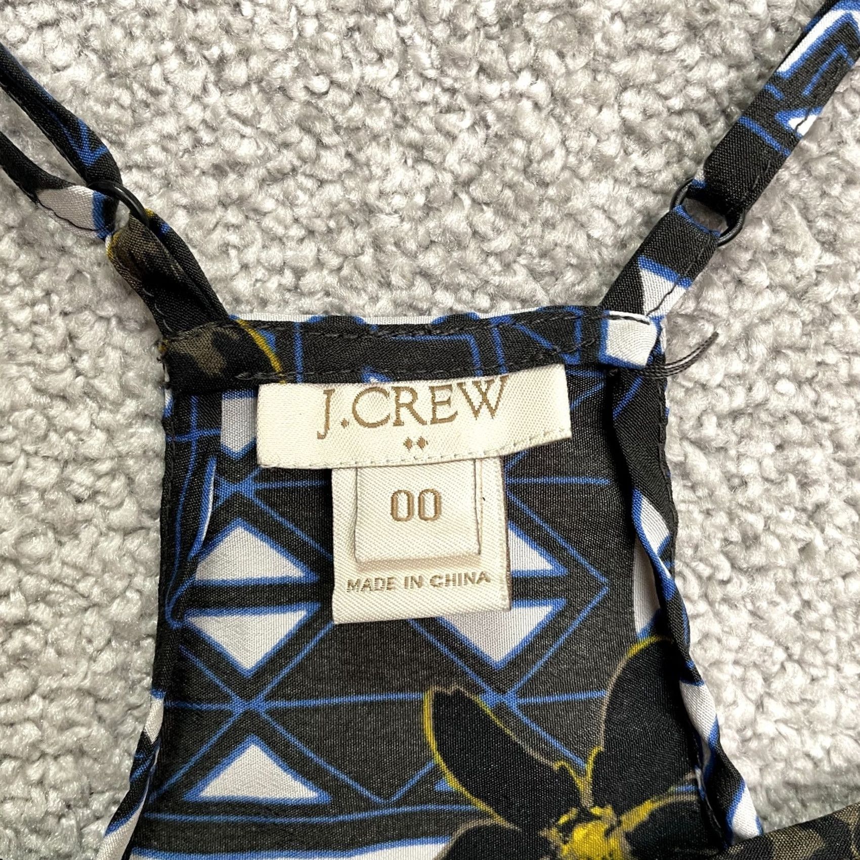 J.Crew J.Crew Camisole Tank Top Womens 00 Multicolor Geometric Racerback Beach Casual Size XXS / US 00 / IT 34 - 5 Thumbnail