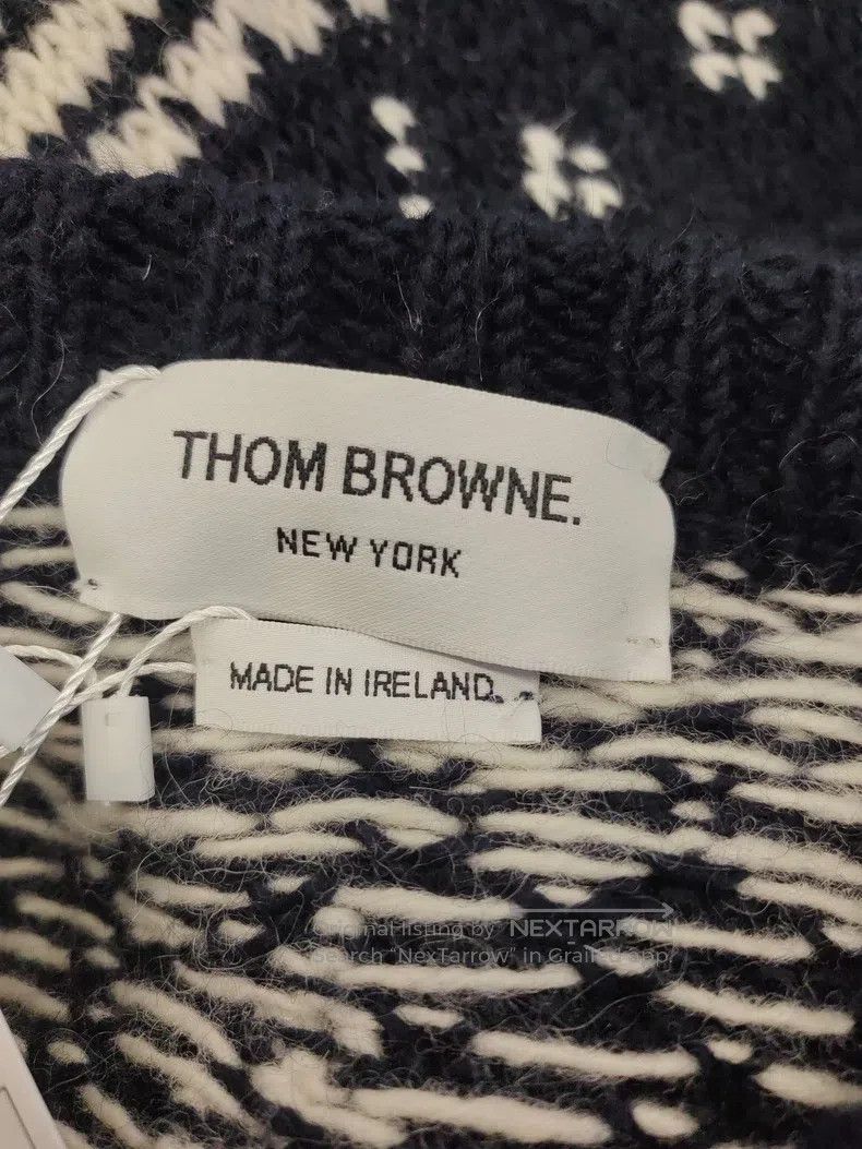 Thom Browne Thom Browne Duck Pattern Jacquard Round Neck Sweater Size US S / EU 44-46 / 1 - 3 Thumbnail