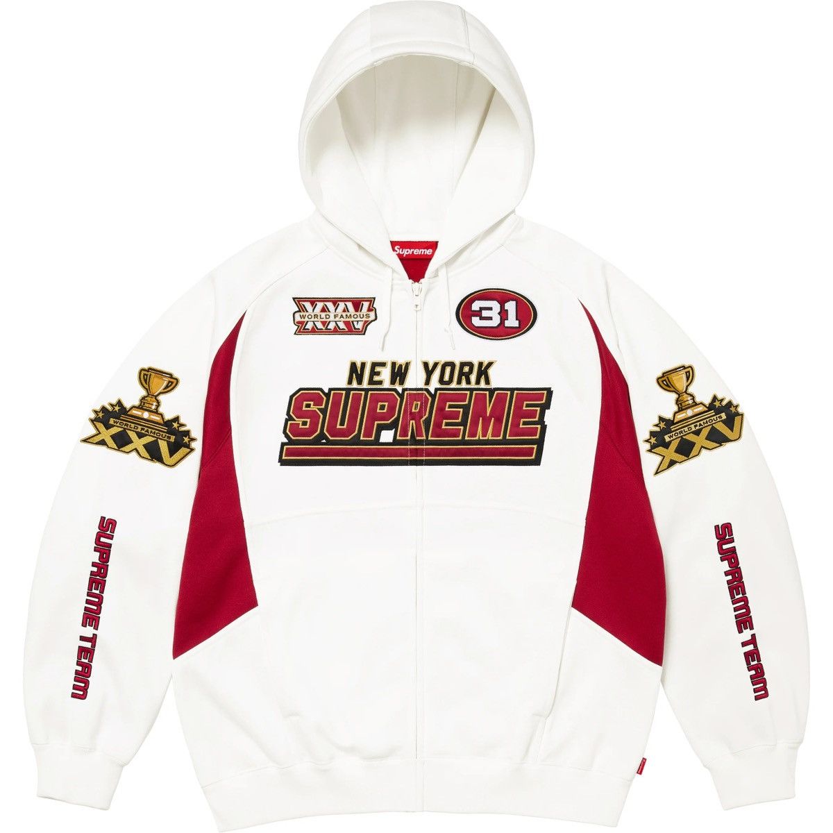 Supreme × Thrasher Supreme Thrasher Zip up Hooded Sweatshirt Size