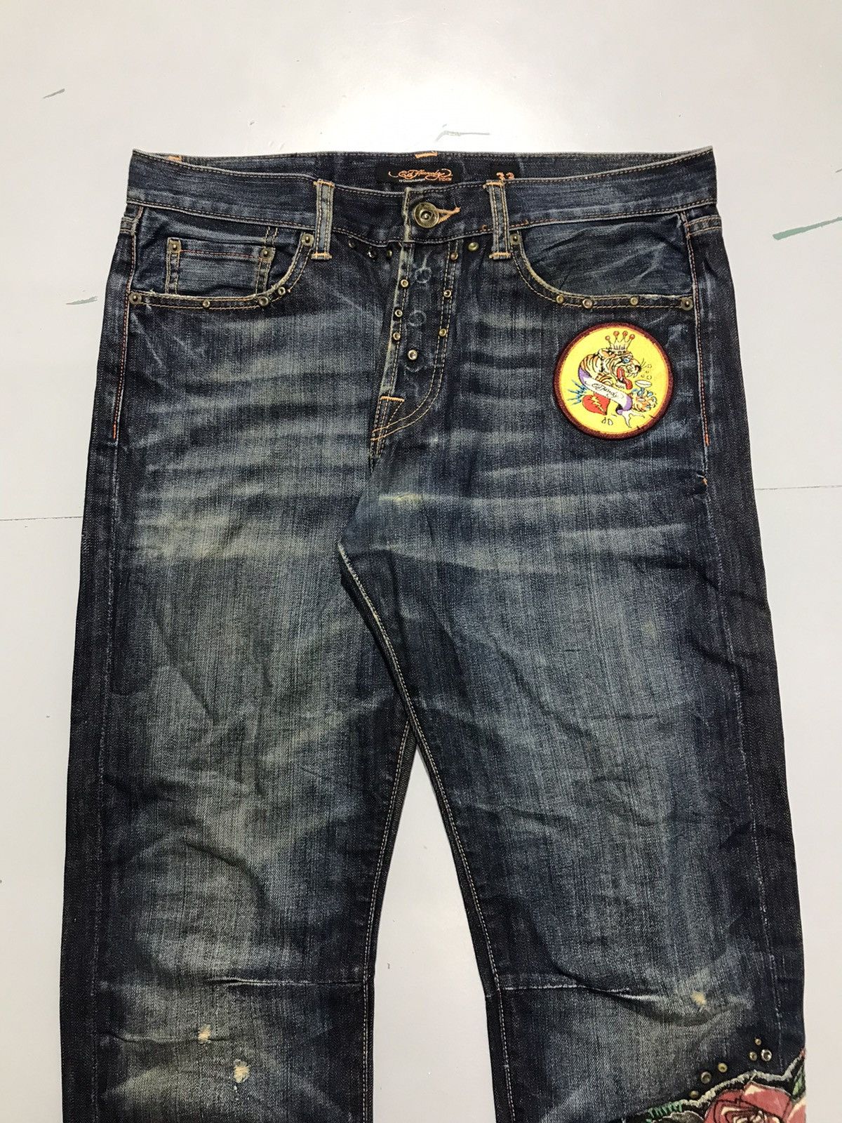 Ed Hardy Vintage ed hardy embroidered denim Size US 36 / EU 52 - 5 Thumbnail