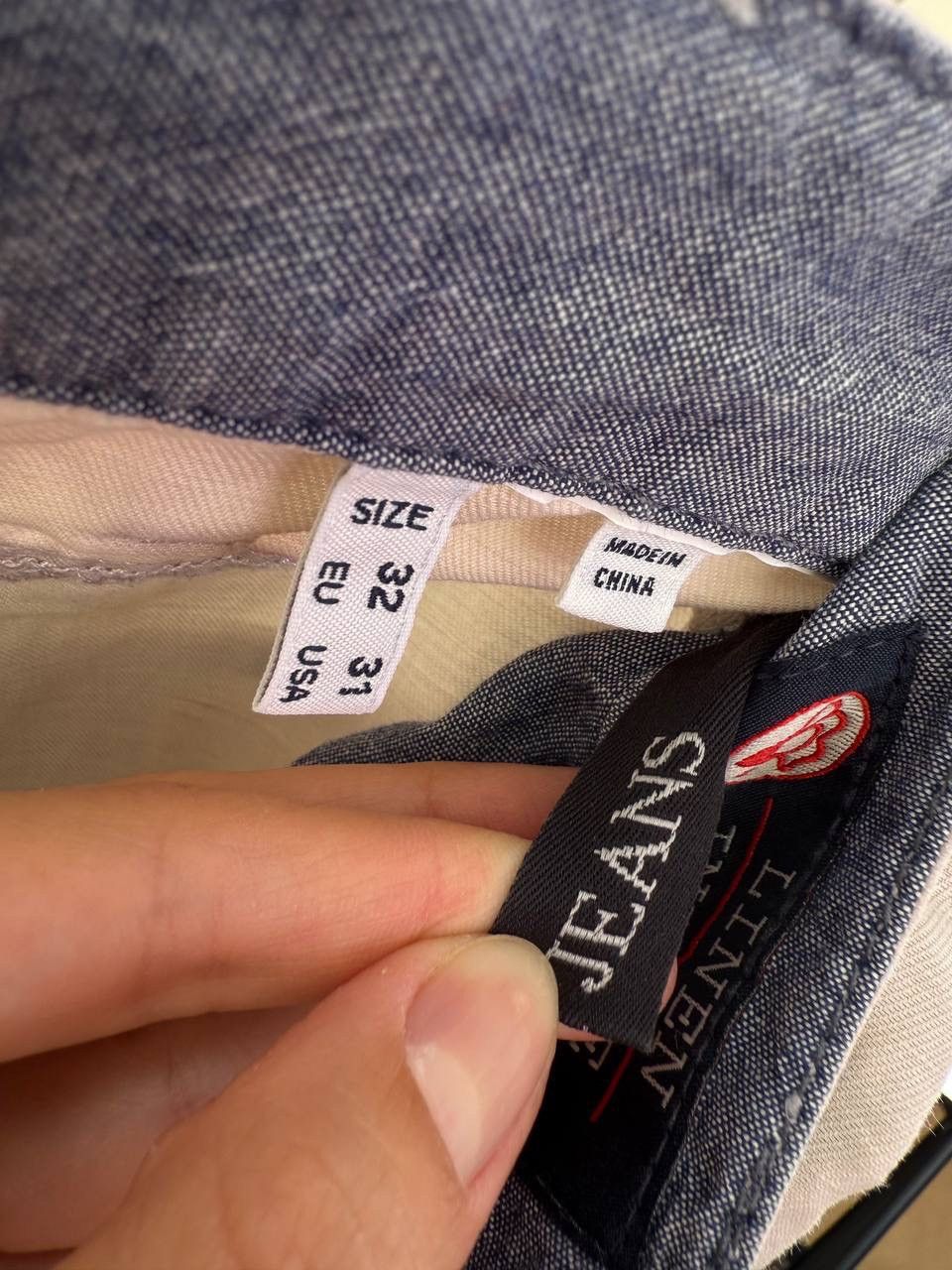 Armani Vintage Armani Jeans Linen inside pants Size US 31 - 8 Thumbnail