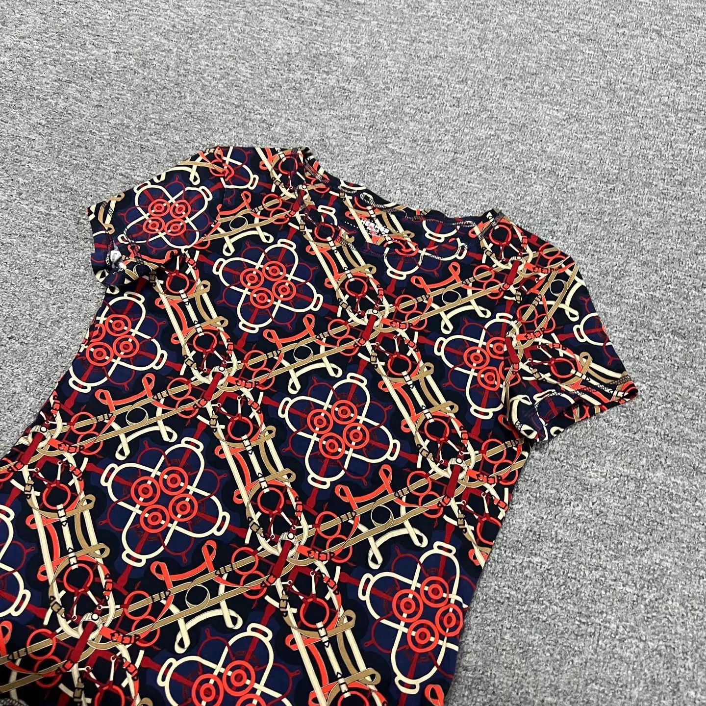 Hermes Hermes All Over Print Short Sleeve T-Shirt Women's 34 99New Size XS / US 0-2 / IT 36-38 - 3 Thumbnail