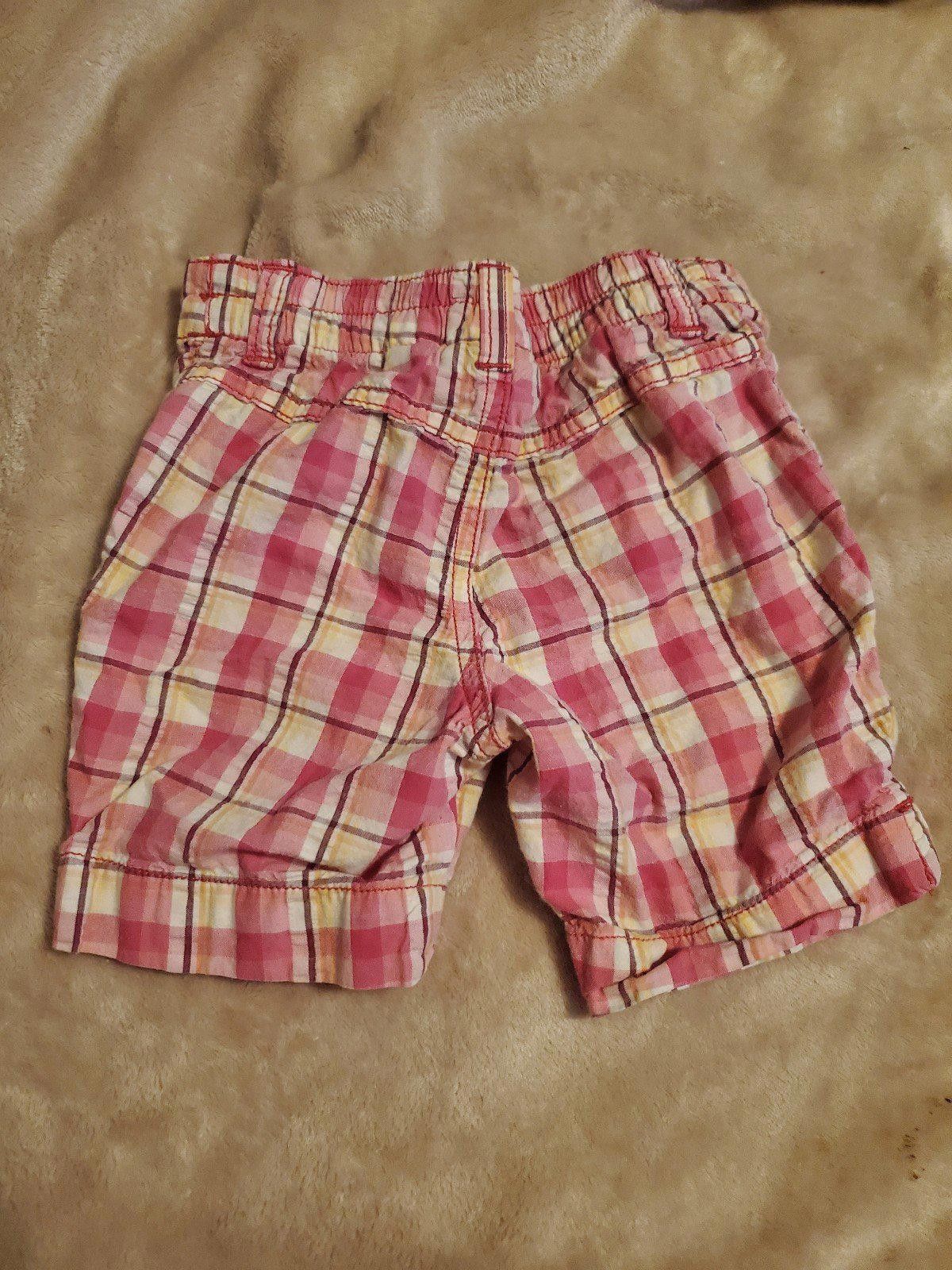 Designer Jumping Beans 3T plaid pink shorts Size 24" / US 00 / IT 34 - 2 Thumbnail
