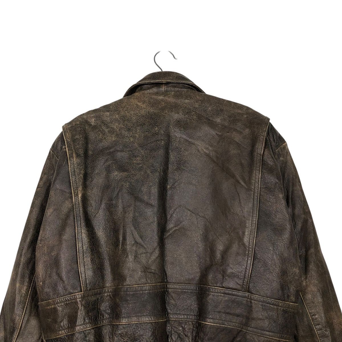 Japanese Brand 🔥VINTAGE LEATHER JACKET UNBRANDED JAPAN ISSEY MIYAKE Size US M / EU 48-50 / 2 - 11 Thumbnail