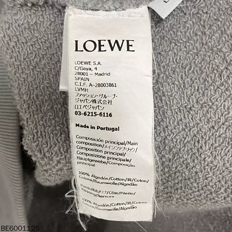 Loewe LOEWE Embroidered logo hoodie Size US L / EU 52-54 / 3 - 8 Thumbnail