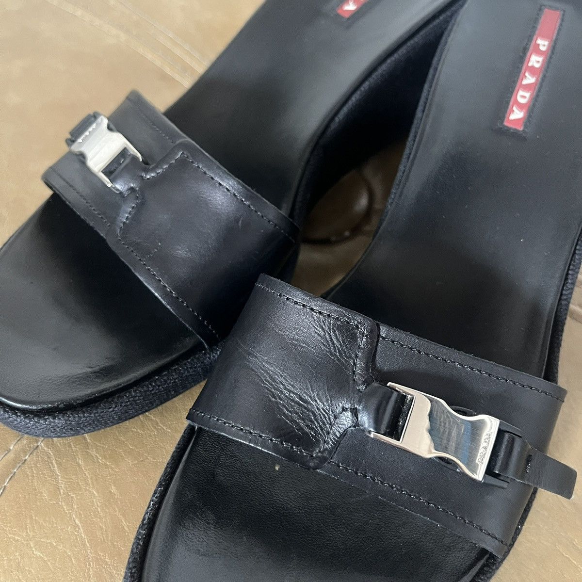 Prada × Vintage Prada mules Size US 8 / IT 38 - 5 Thumbnail