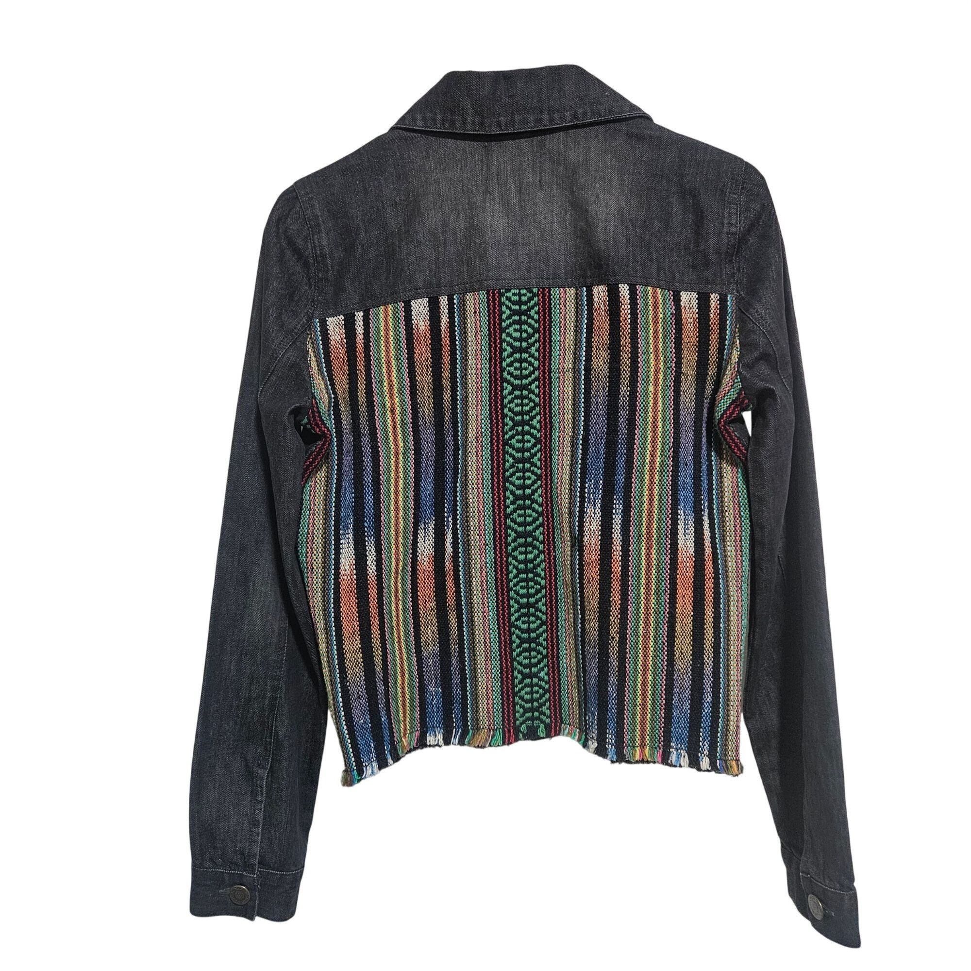 Other EUC Judith March Women Denim Jacket S Frayed Hem Boho Multic Size S / US 4 / IT 40 - 4 Thumbnail