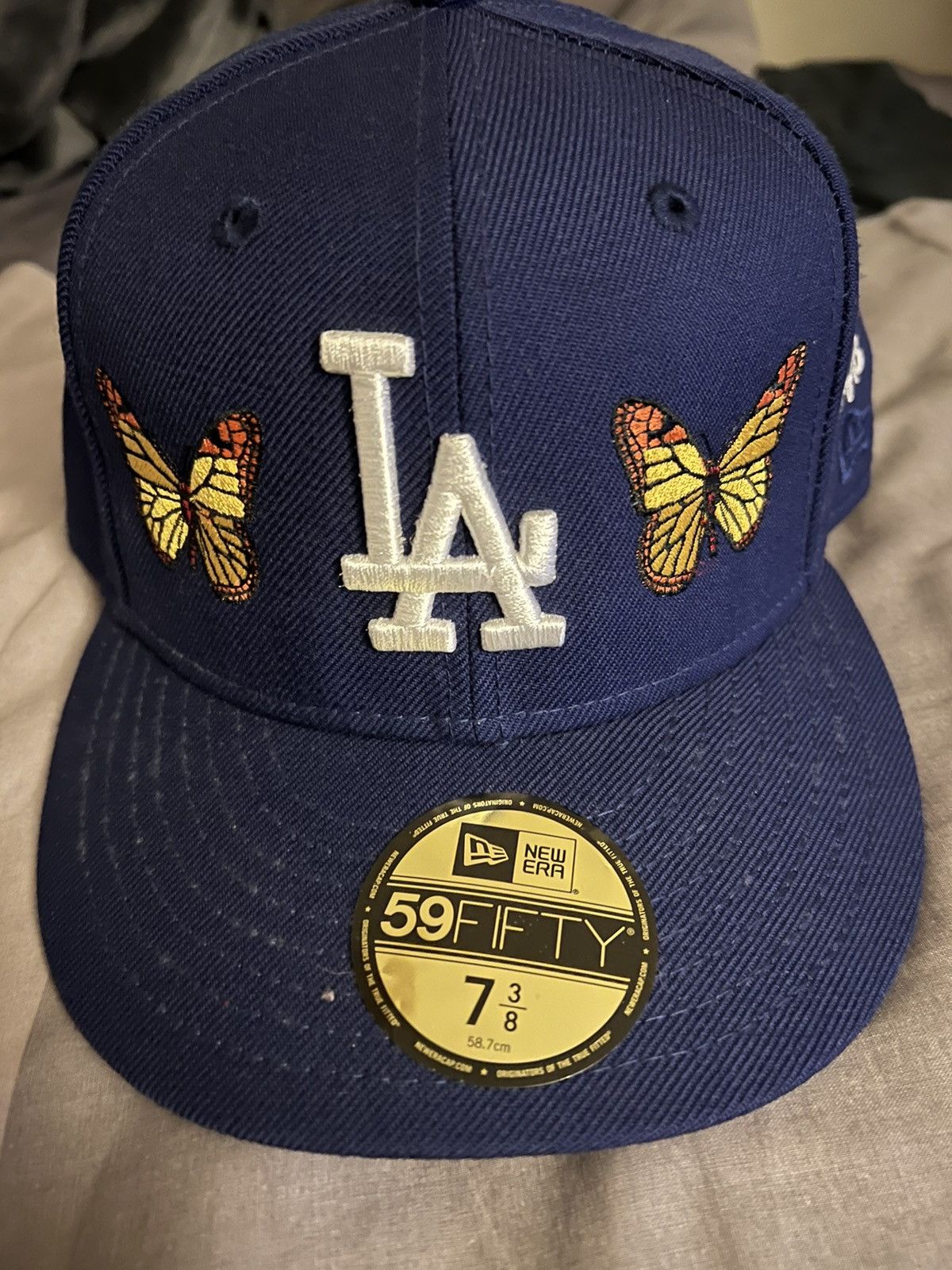 image of Lord Fubu La Dodgers New Era Fitted 7 3/8 in Blue, Men's