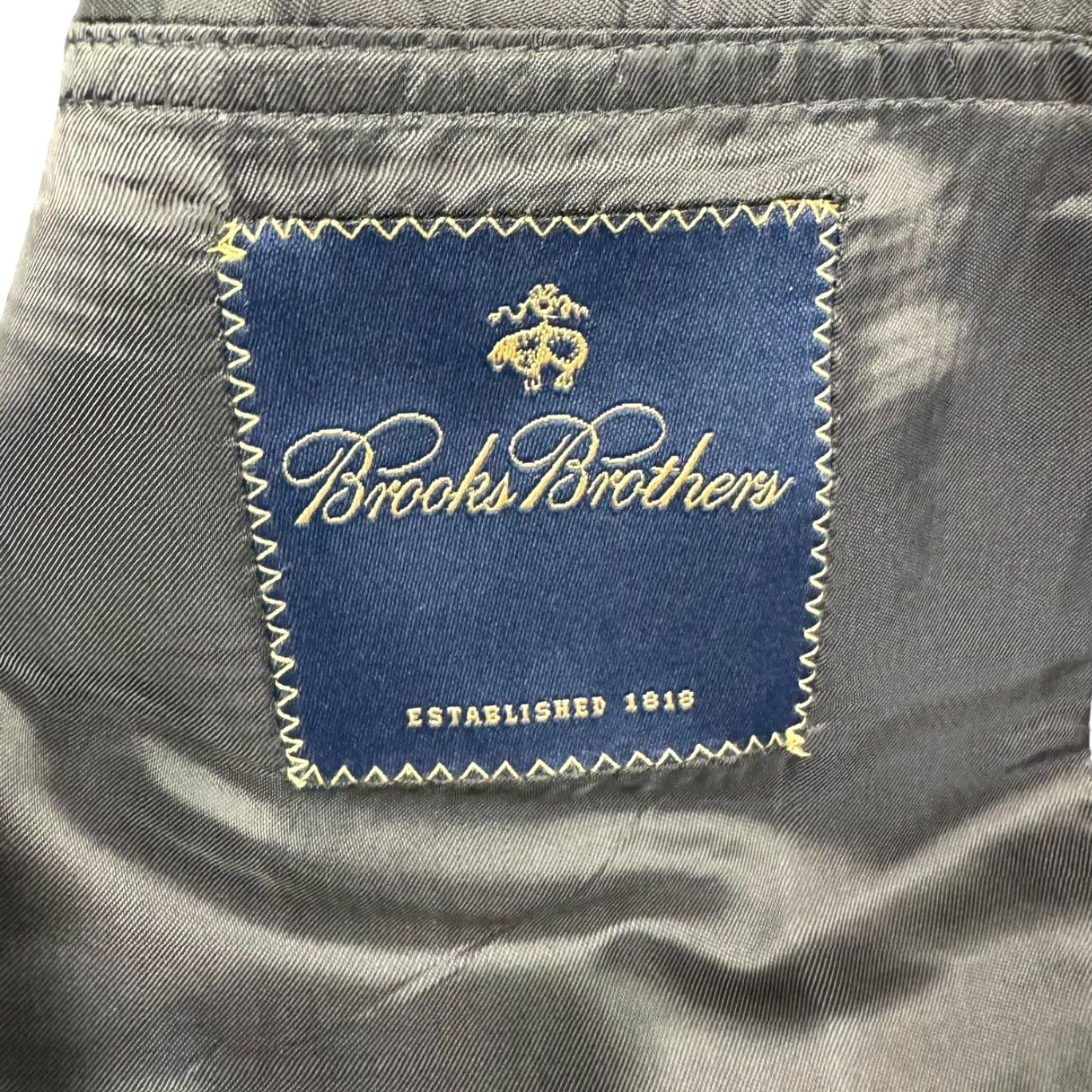 Brooks Brothers Brooks Brothers Blazer Men's 100% Wool Black Red Houndstooth Plaid Italy 43R 2-Button Front Notch Lapel Regular Vintage No N/A Size 46R - 4 Thumbnail