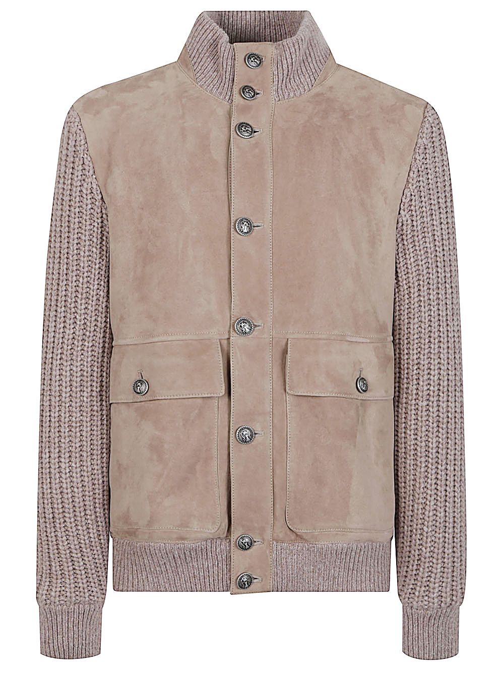 Brunello Cucinelli LEATHER BOMBER JACKET Size US M / EU 48-50 / 2 - 1 Thumbnail