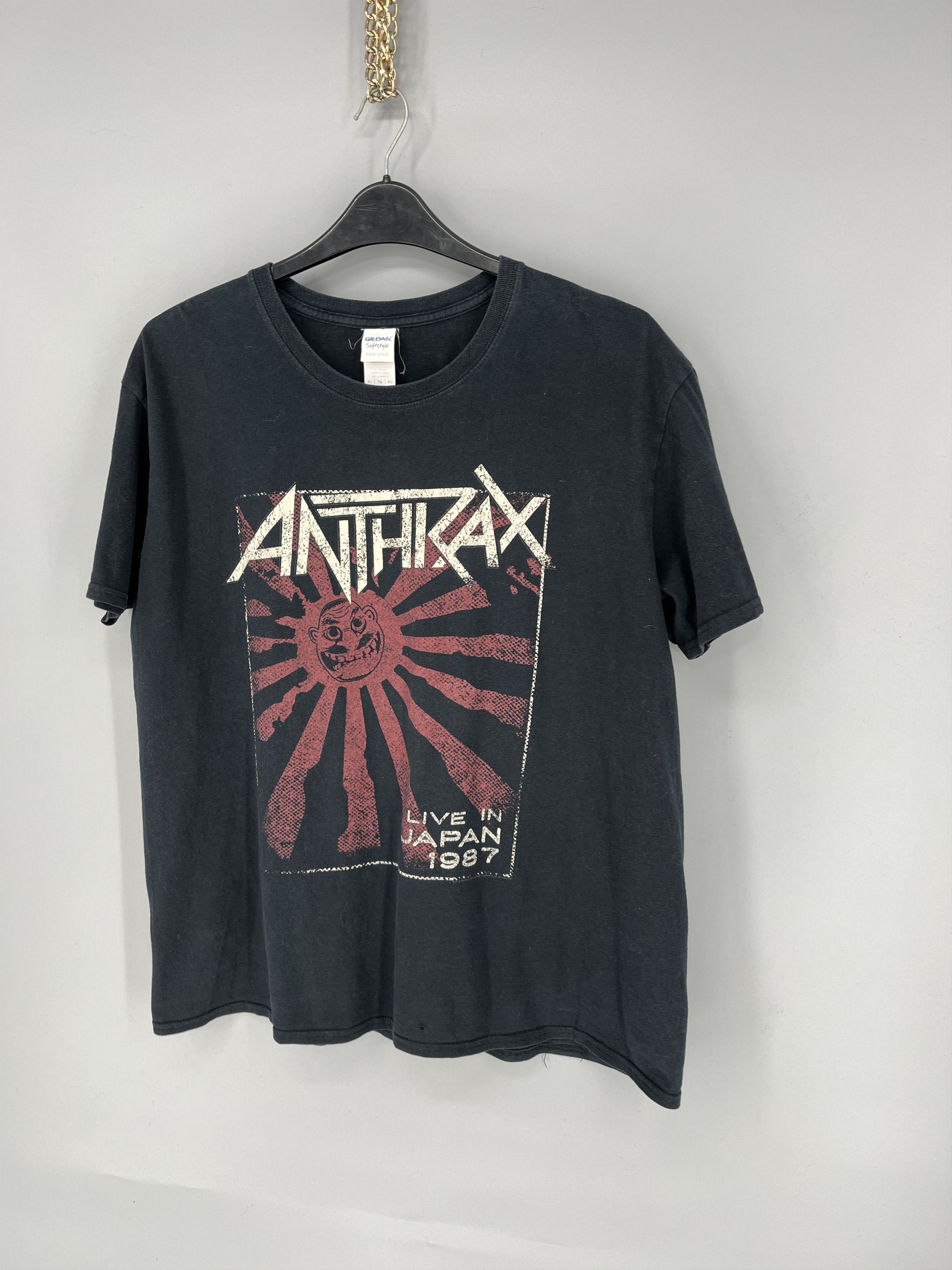 Band Tees Vintage Y2K Anthrax Horror Skulls Band Rock Streetwear Tee Size US M / EU 48-50 / 2 - 3 Thumbnail