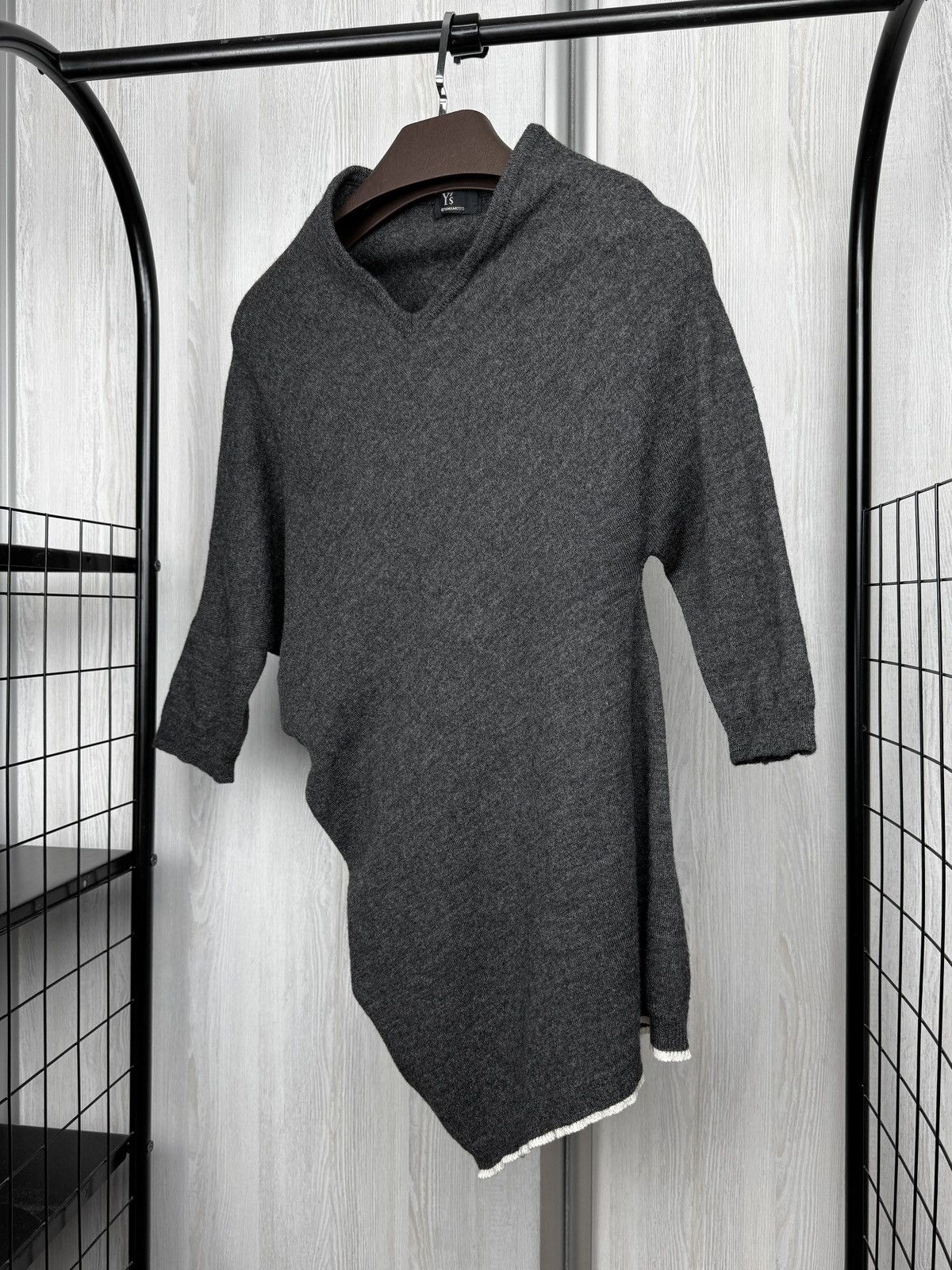 Y's Y's by Yohji Yamamoto Asymmetrical Wool Sweater Size S / US 4 / IT 40 - 5 Thumbnail