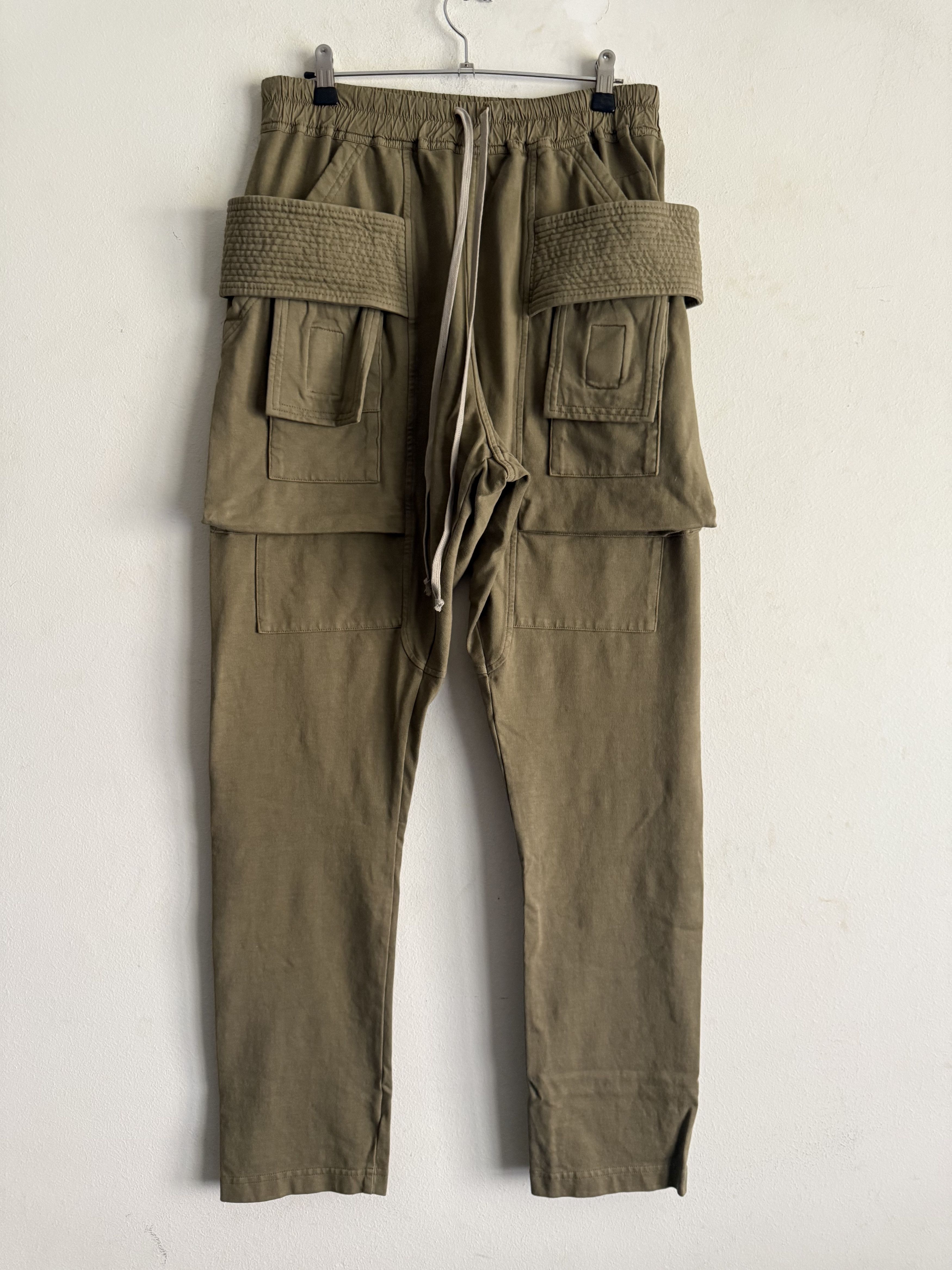 Rick Owens Drkshdw Cargo Creatch Pants With Drawstring Size US 30 / EU 46 - 2 Thumbnail