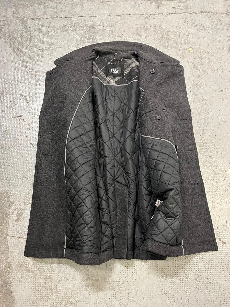 Dolce & Gabbana 2000s Dolce & Gabbana Grey Classy Wool Caban Jacket Size US L / EU 52-54 / 3 - 8 Thumbnail