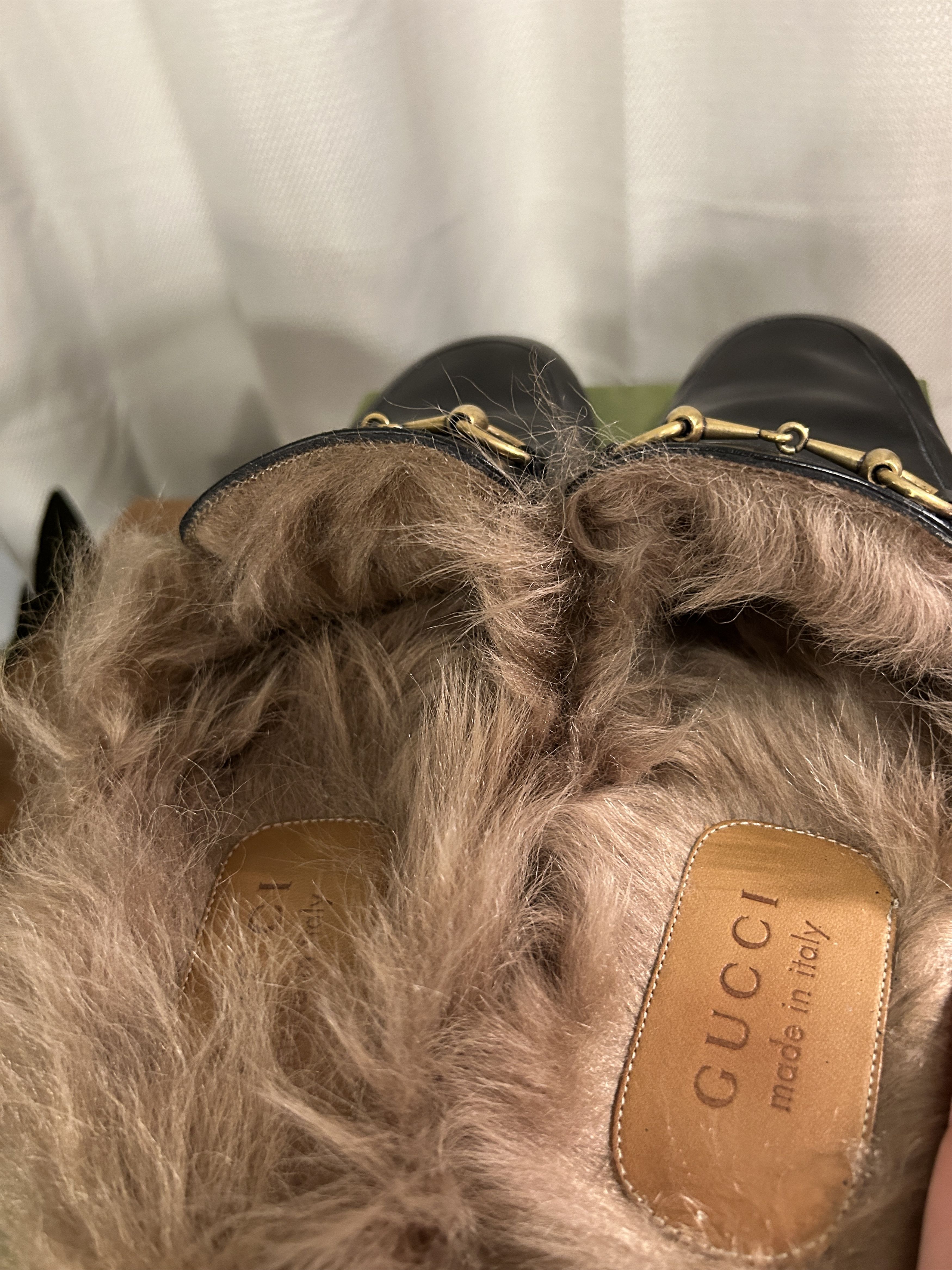 Gucci Gucci Horsebit Princetown Fur Loafers Size US 7 / EU 40 - 8 Thumbnail