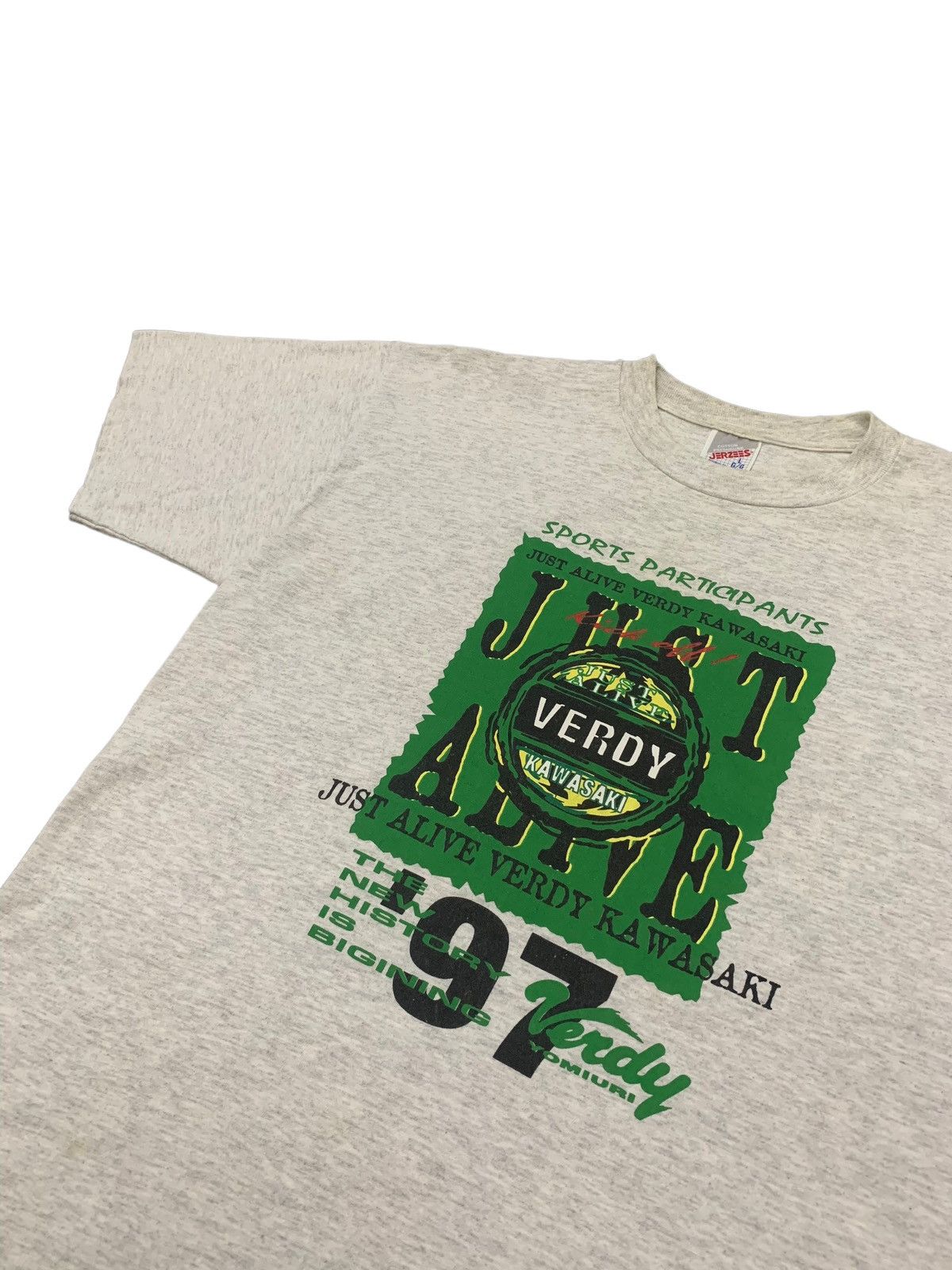 Jerzees × Vintage Vintage JLeague Tokyo Verdy Kawasaki 1997 Merchandise Size US L / EU 52-54 / 3 - 3 Thumbnail