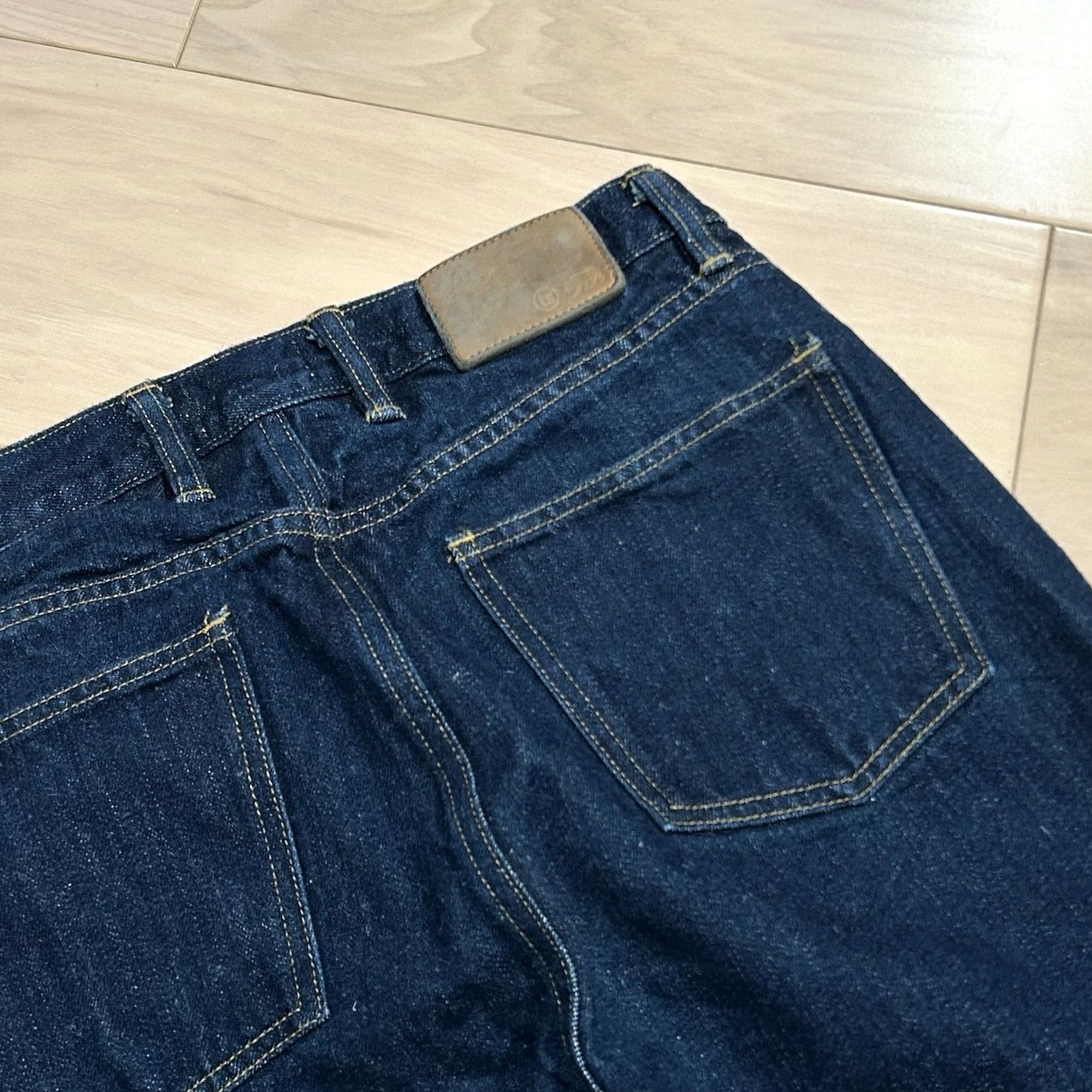 Taylor Stitch Taylor Stitch The Slim Jean Mid Wash Organic Selvedge Men’s 31 Jeans Slim Dark Blue 5-Pocket Mens Size US 31 - 4 Thumbnail