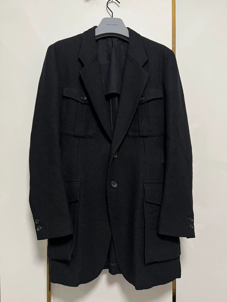 Y's Y's 2005 AW Hunting Jacket Wool Suit Jacket Size US L / EU 52-54 / 3 - 1 Thumbnail