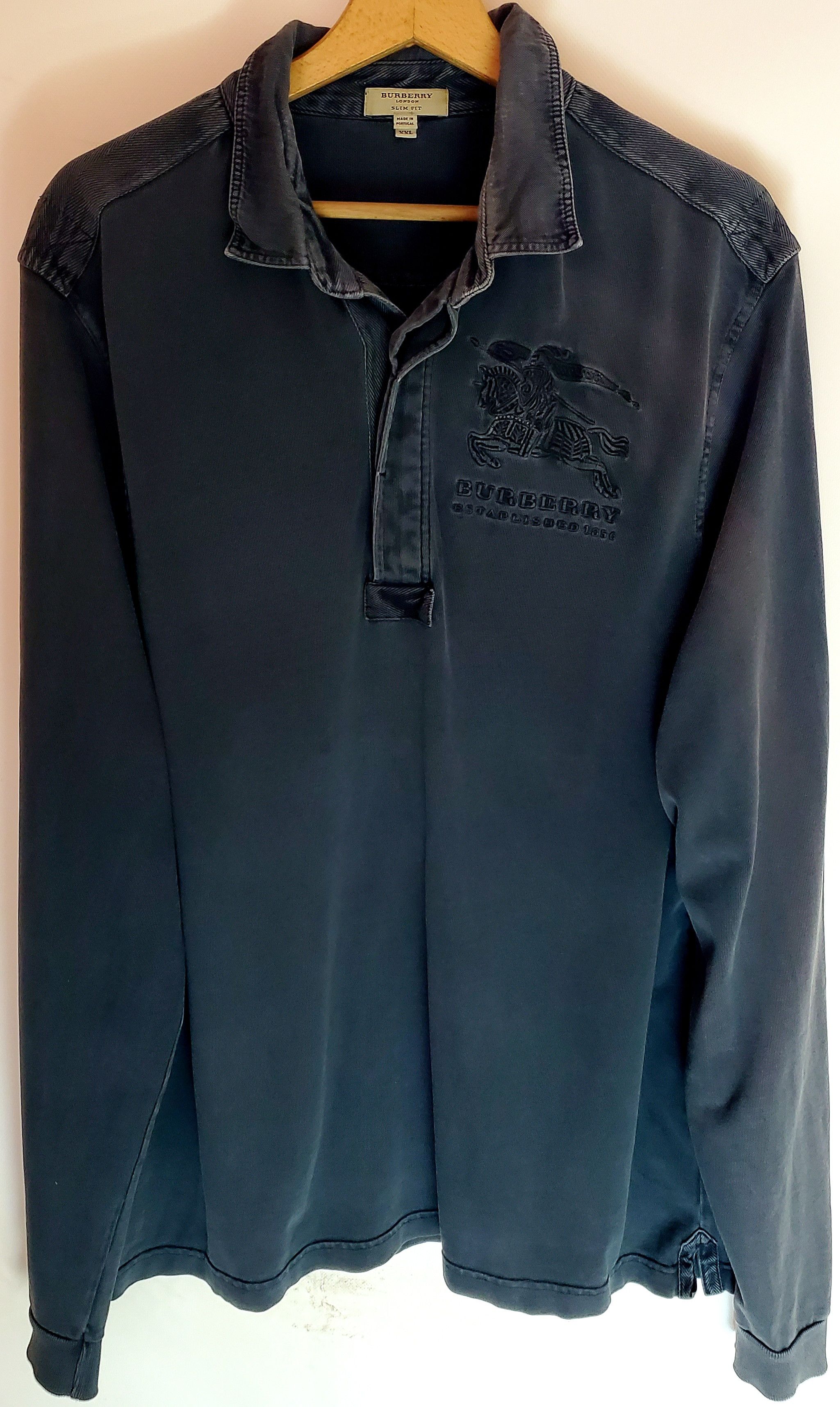 Burberry Vintage Barberry big logo Longsleeve Tshirt size XXL Size US XXL / EU 58 / 5 - 1 Thumbnail