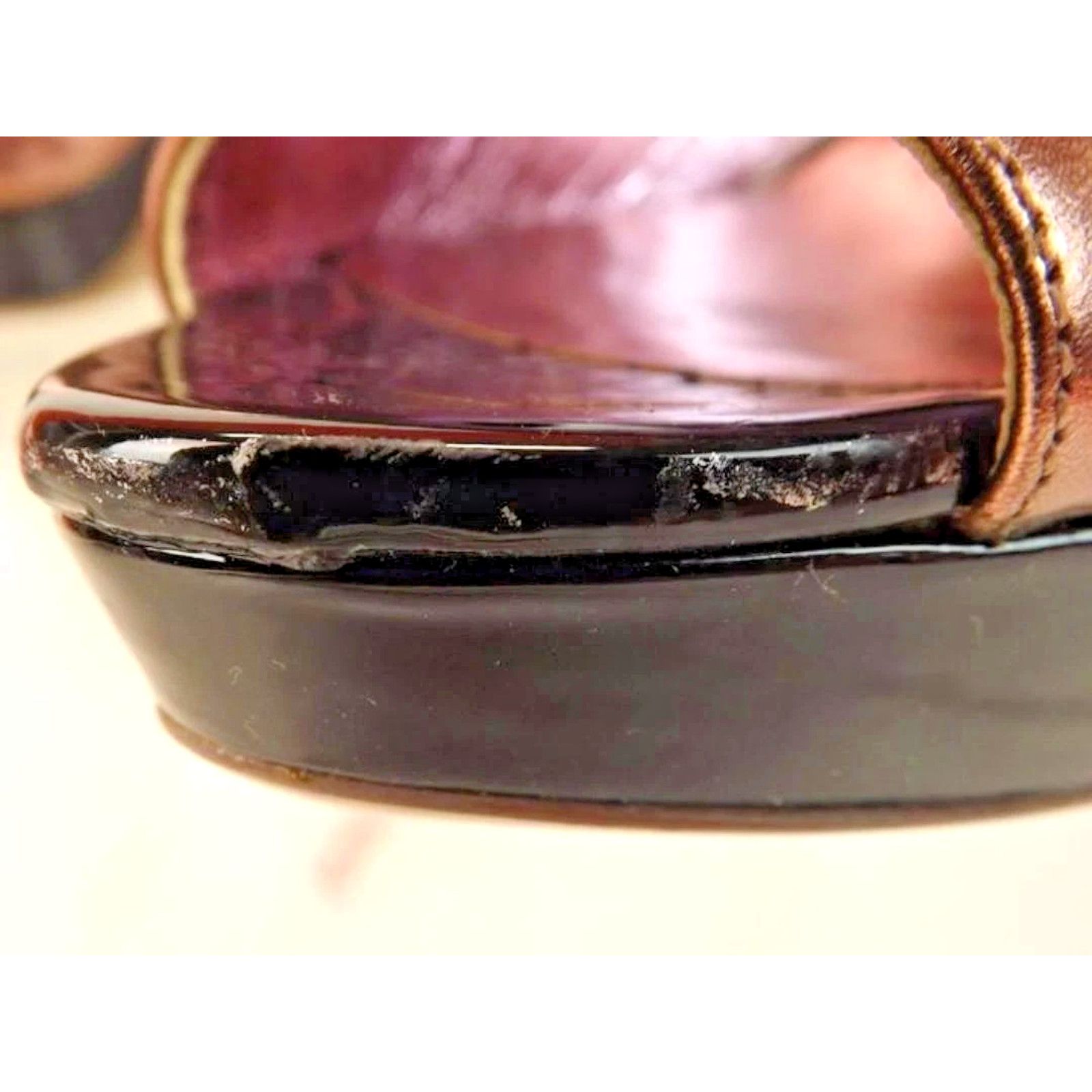Miu Miu MIU MIU PRADA BRONZE LEATHER PLATFORM HIGH HEEL PUMPS 37.5 Size US 7.5 / IT 37.5 - 9 Thumbnail