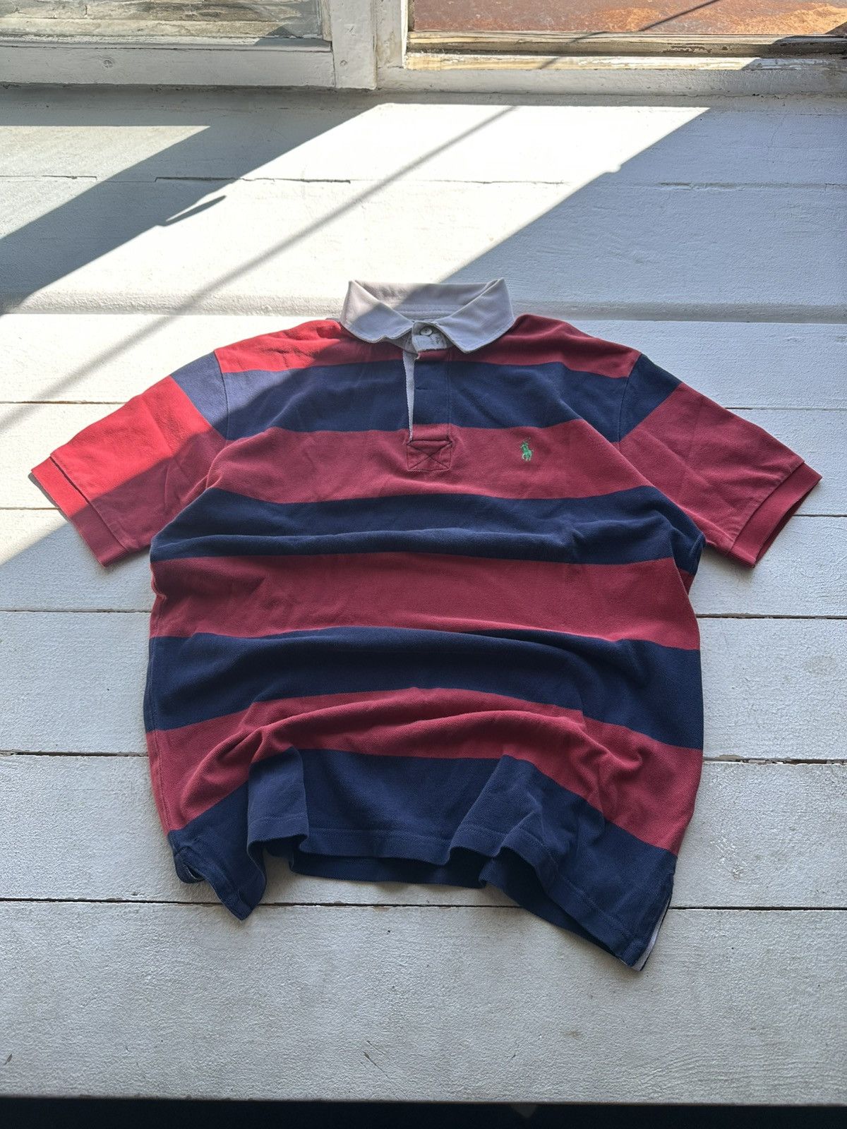Ralph Lauren 🚨 RALPH LAUREN POLO STRIPED WITH PONY LOGO Y2K LUXURY Size US M / EU 48-50 / 2 - 1 Thumbnail