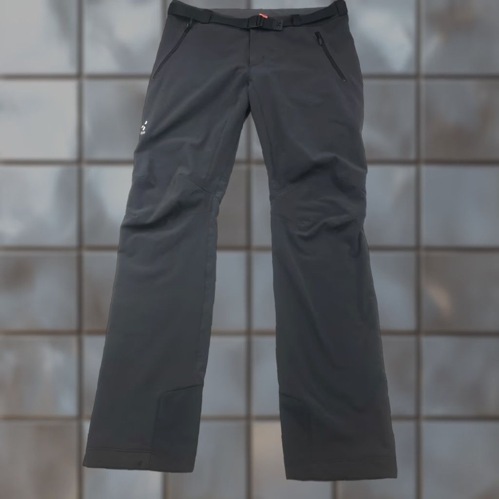 Vintage Haglofs Outdoor Trekking Cargo Pants Trousers Size 12-36X34 Dark Gray Stretch - Women - Regular - Pants - Gray - 12 - Outdoor - Hiking - Activewear Size 34" / US 12 / IT 48 - 1 Thumbnail