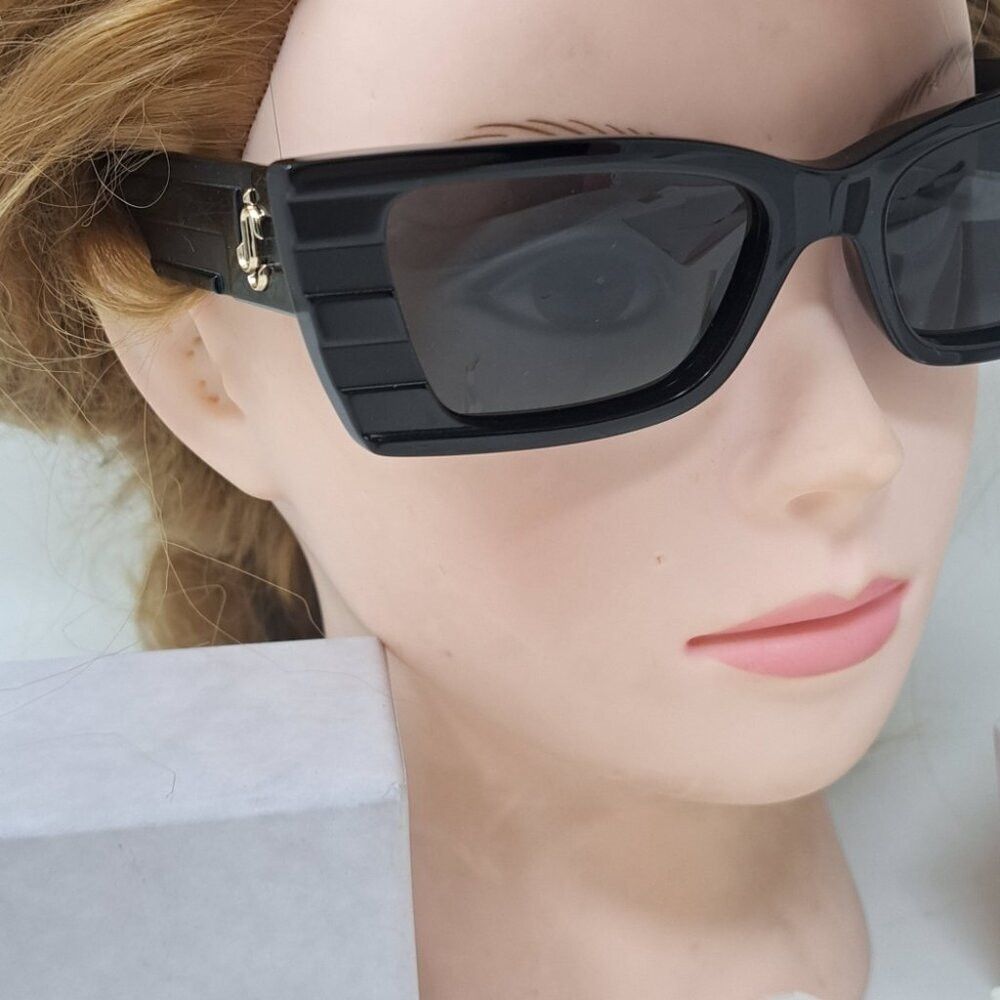 Jimmy Choo NWT Jimmy Choo Avenue Motif Tatum Sunglasses Matte Black Gr Size ONE SIZE - 5 Thumbnail
