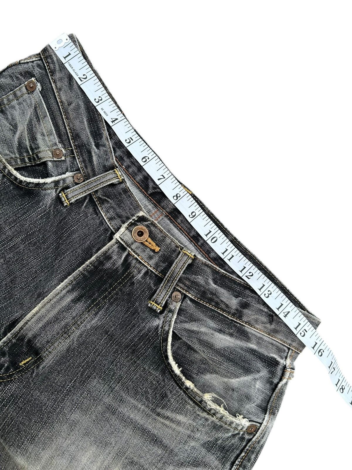 Kapital Thrashed Vintage Edwin 505ZX Selvedge Denim Jeans Size US 31 - 15 Thumbnail