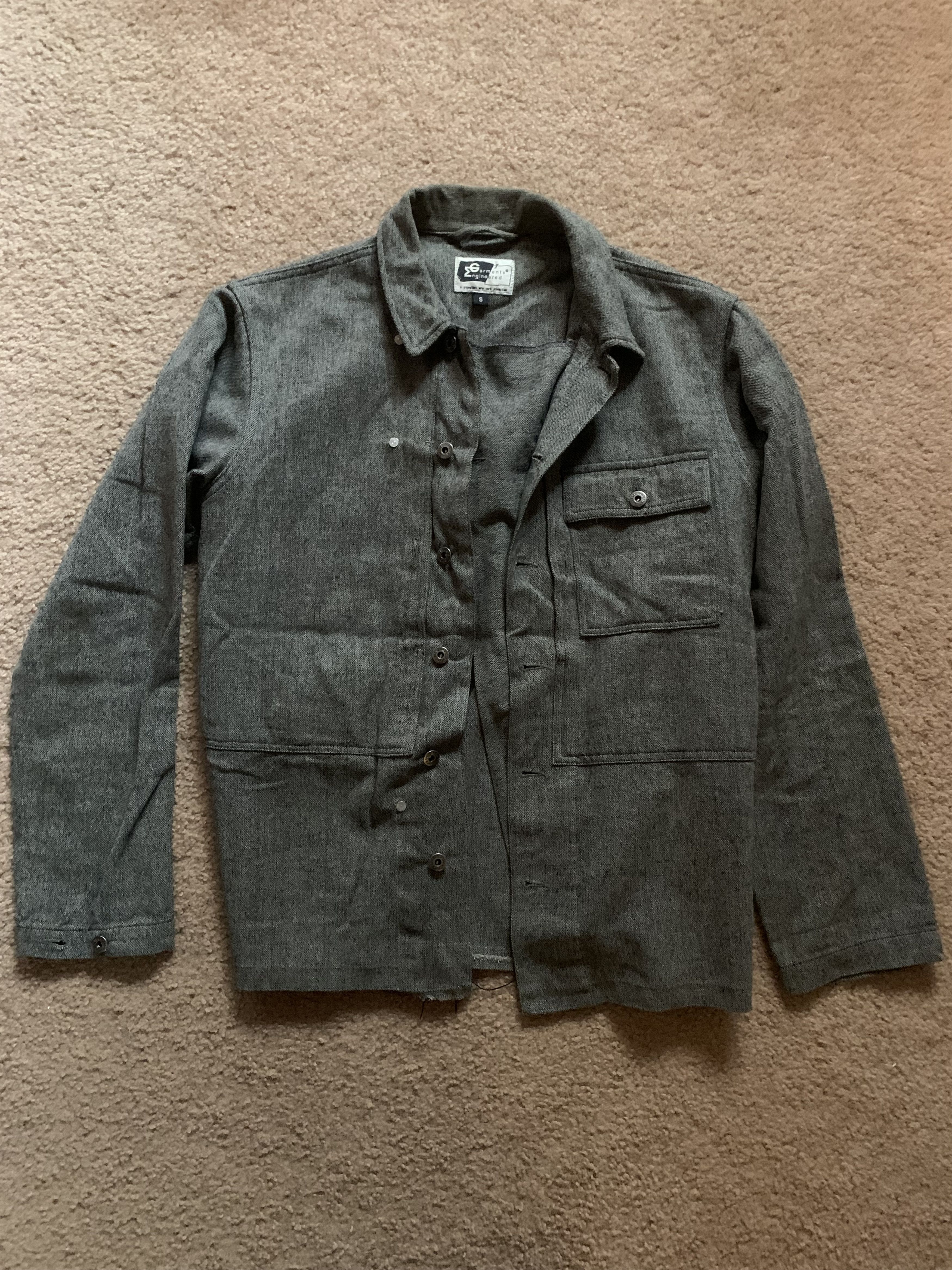 Engineered Garments Grey Worker Jacket Size US S / EU 44-46 / 1 - 1 Thumbnail