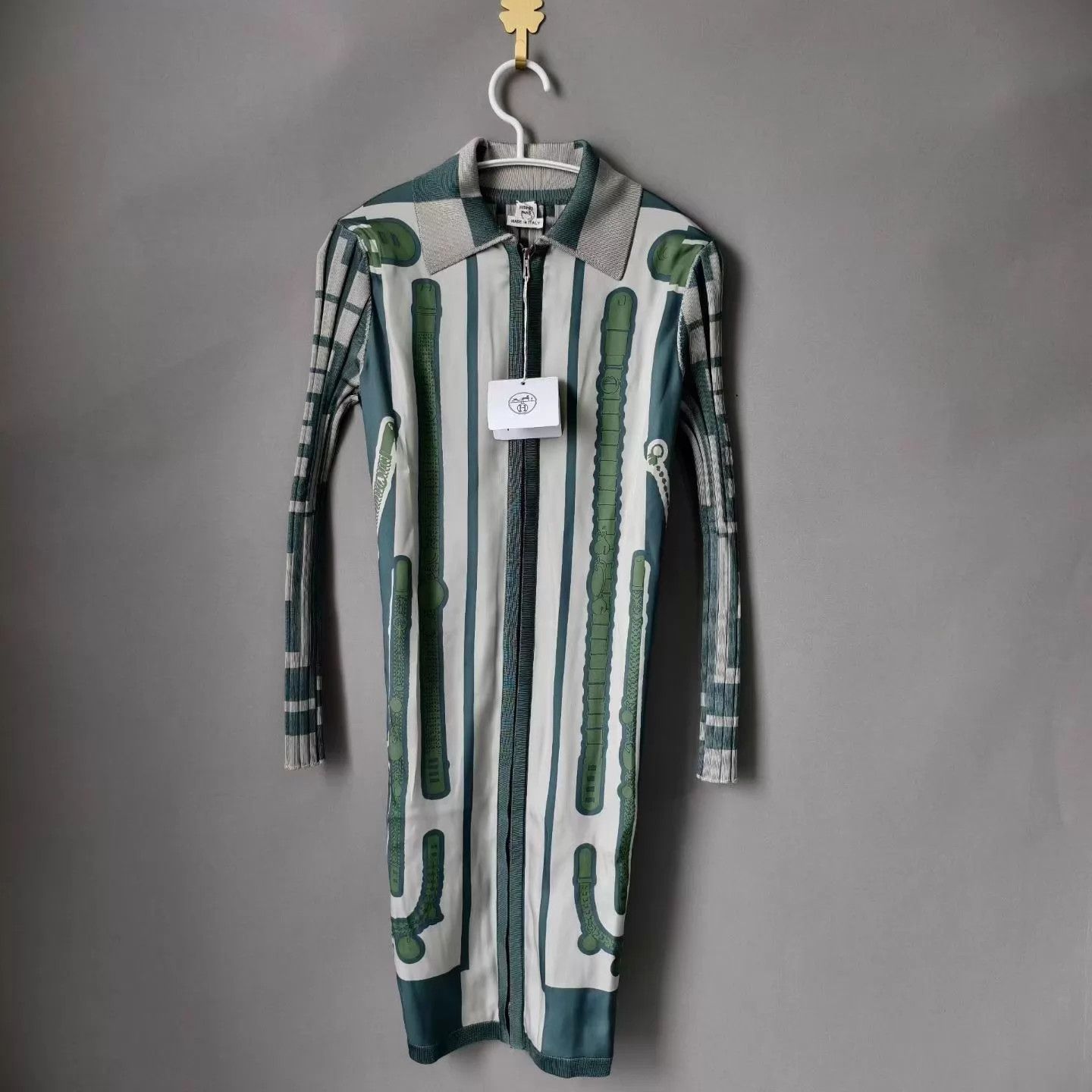 Hermes HERMES cashmere-silk blend zip dress NWT 34 Size XS / US 0-2 / IT 36-38 - 1 Thumbnail