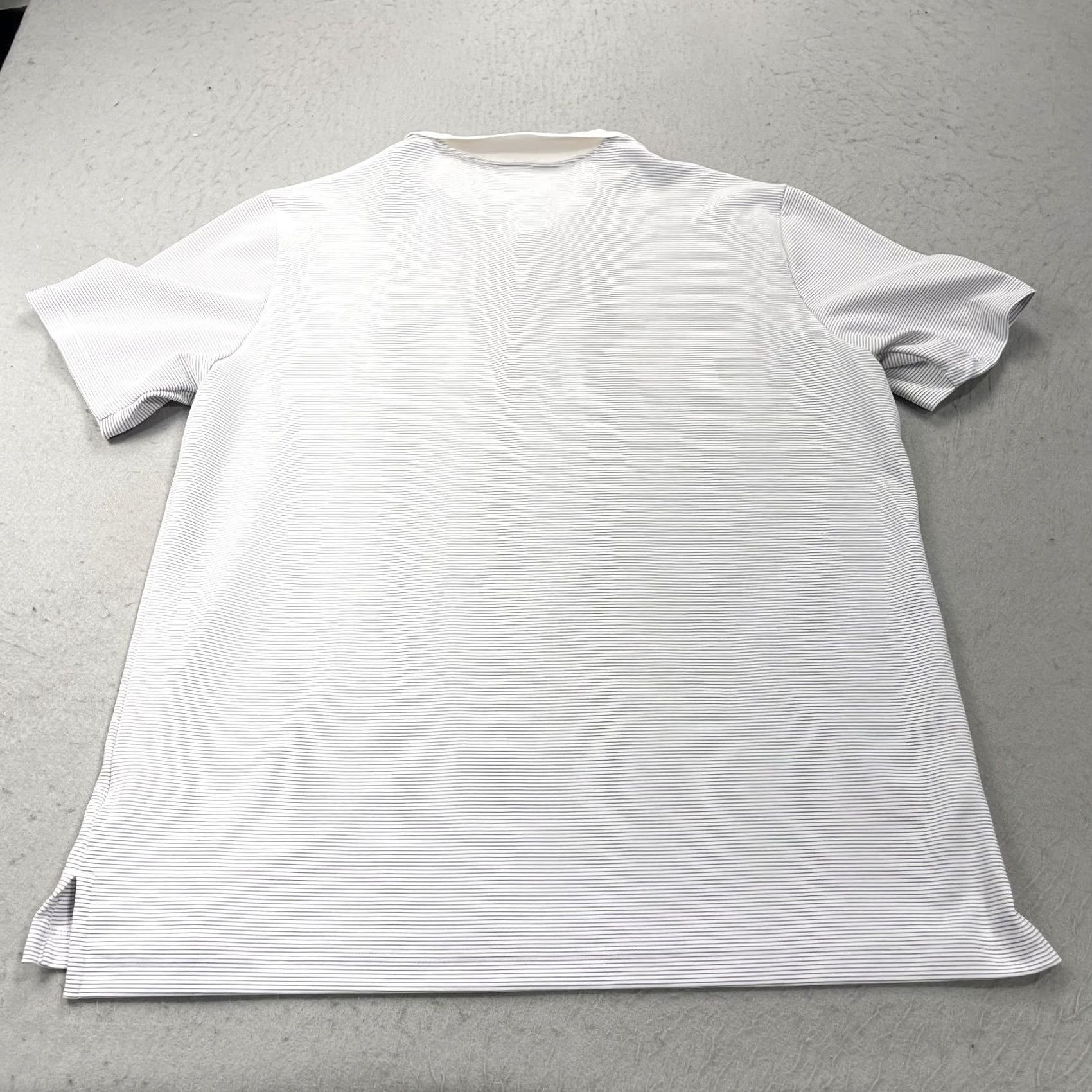 Adidas Adidas Golf Polo Shirt Mens XL White Striped Performance Logo Polo Shirt Size US XL / EU 56 / 4 - 6 Thumbnail