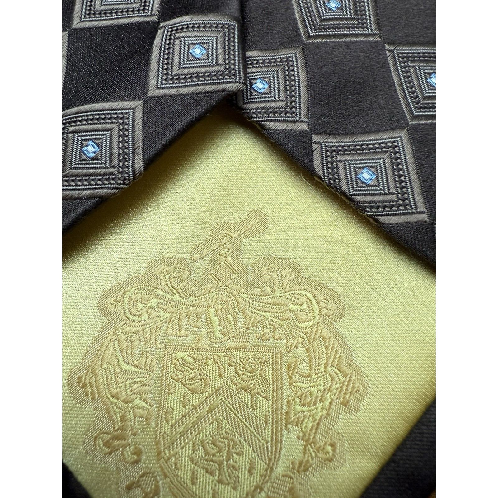 Donald Trump Donald Trump Signature Collection Neutral Brown Silk Necktie Size ONE SIZE - 6 Thumbnail