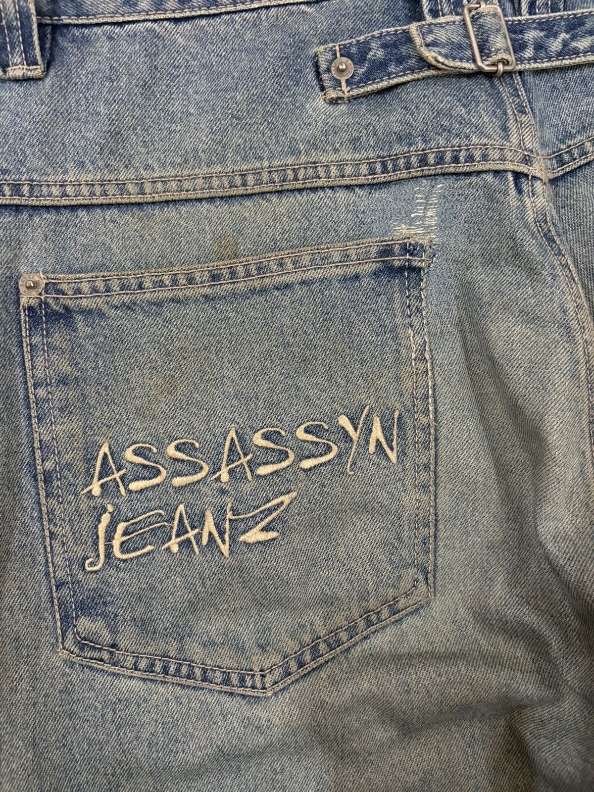 Southpole Vintage Assassyn Jeanz Mud Wash Utility Baggy Grunge Jeans Size US 34 / EU 50 - 16 Thumbnail