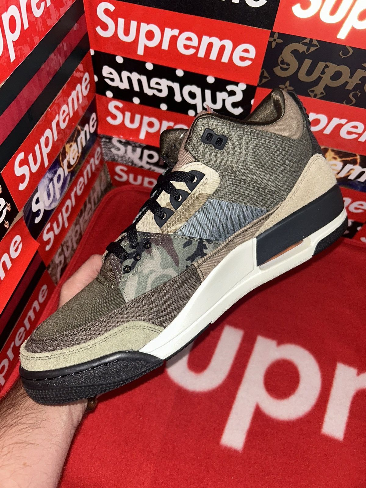 Jordan Brand Jordan 3 Retro Patchwork Camo D01830-200 size 12 Size US 12 / EU 45 - 9 Thumbnail