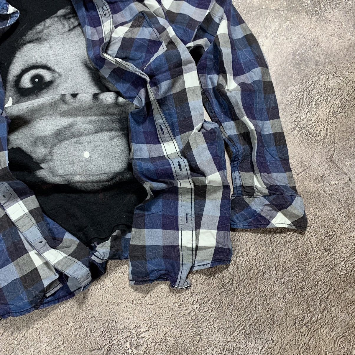 Vintage Vintage 90s Grunge Graphic Plaid Shirt Oversized Faded XXL Size US XXL / EU 58 / 5 - 4 Thumbnail