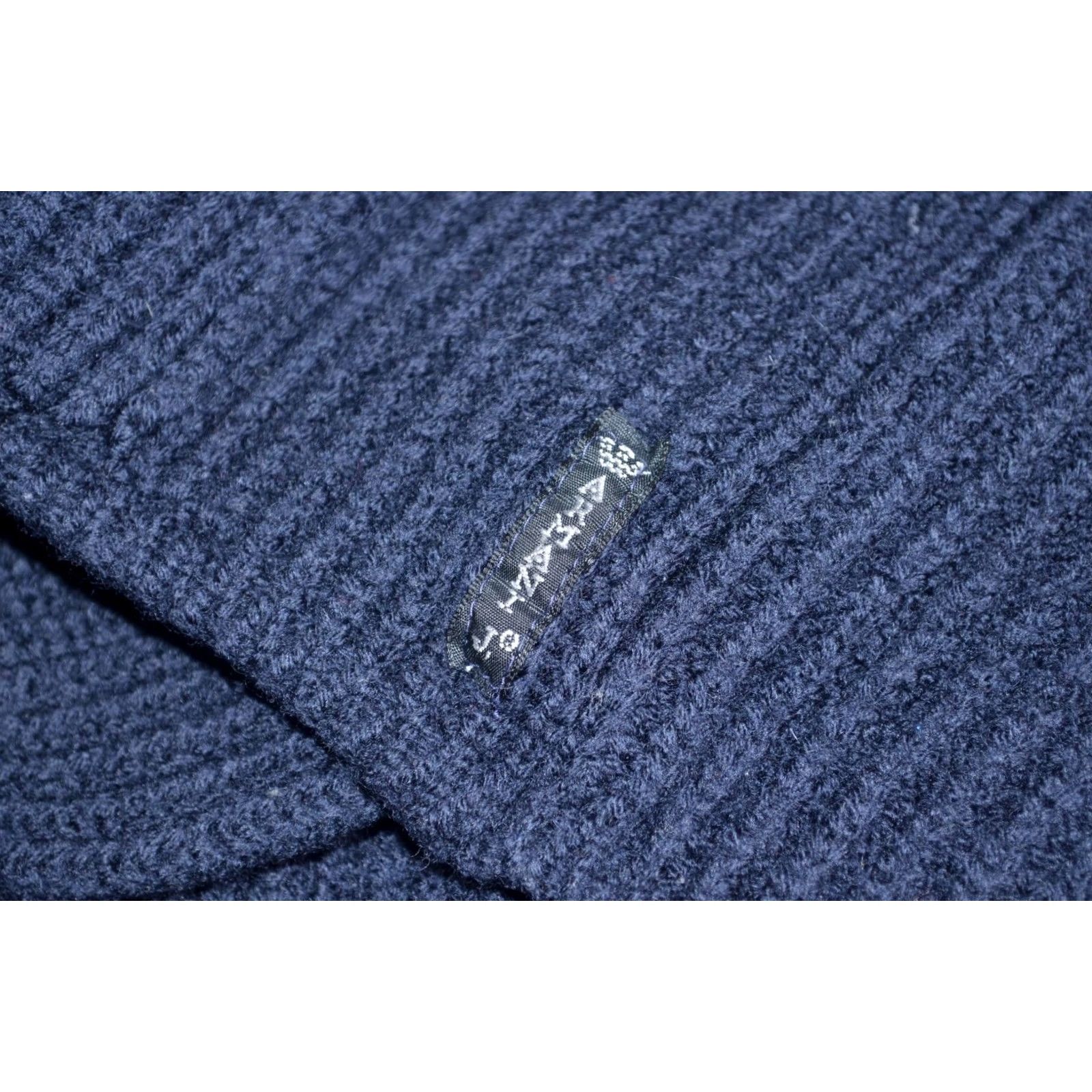 Vintage VINTAGE Armani Jeans Cardigan Women Wool Navy Blue Italy Wool Knit UK12 Size XL / US 12-14 / IT 48-50 - 5 Thumbnail